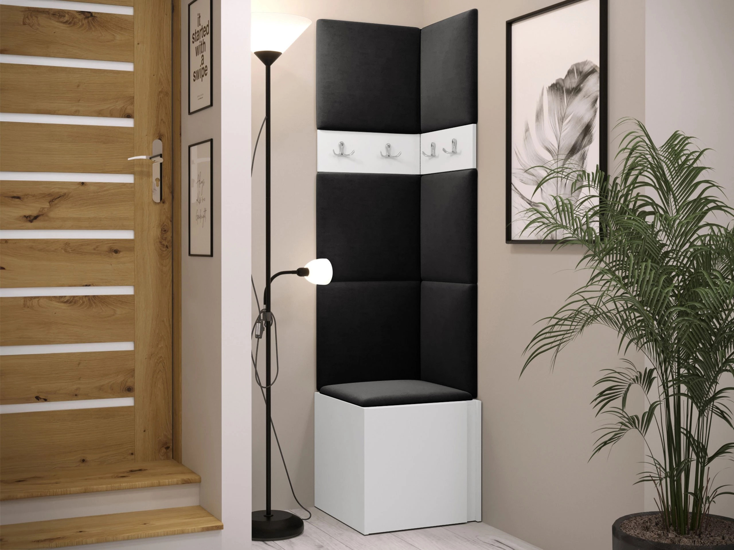 Előszoba garnitúra Pinis XXI (Fehér)