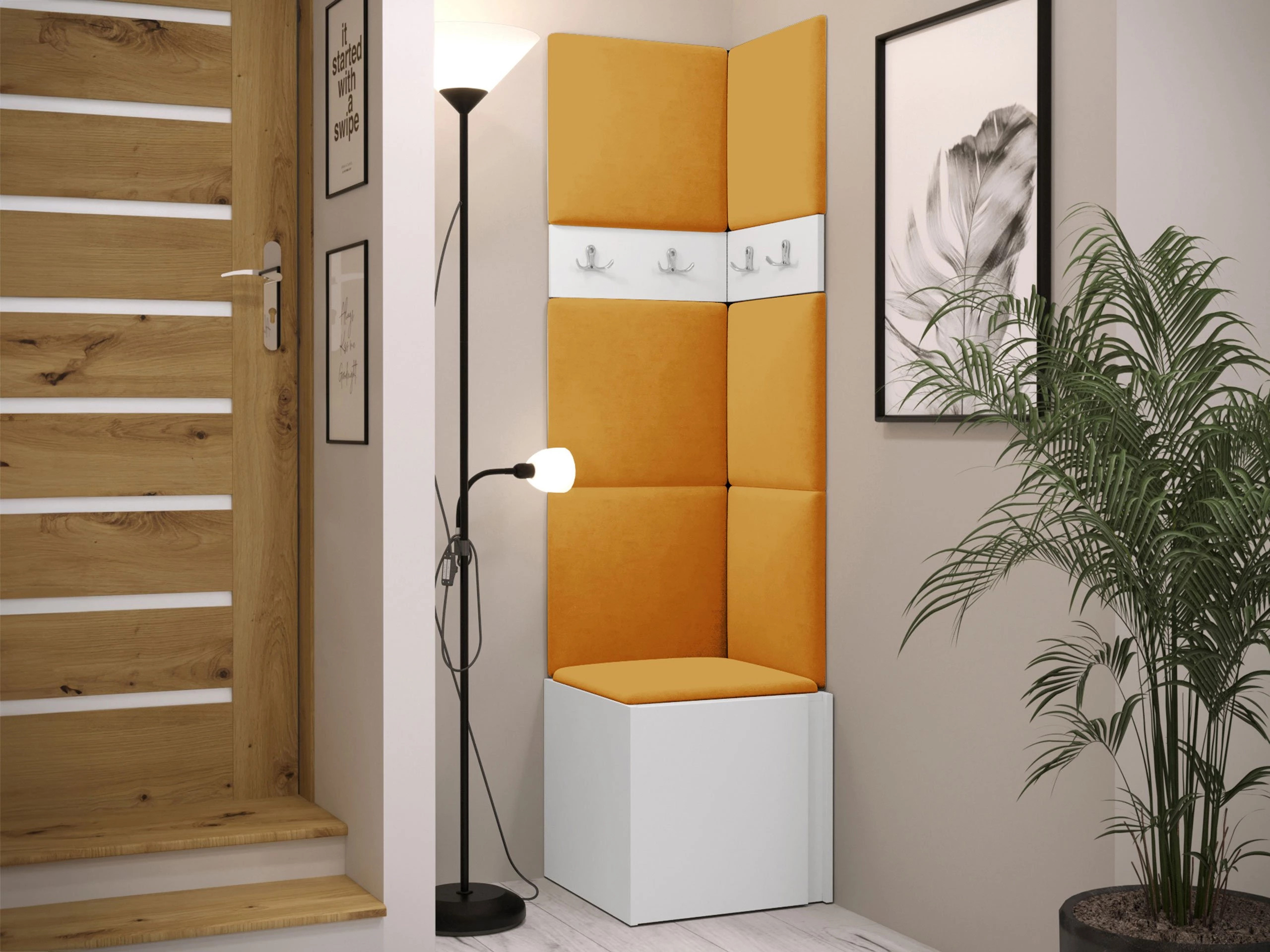 Előszoba garnitúra Pinis XXI (Fehér)