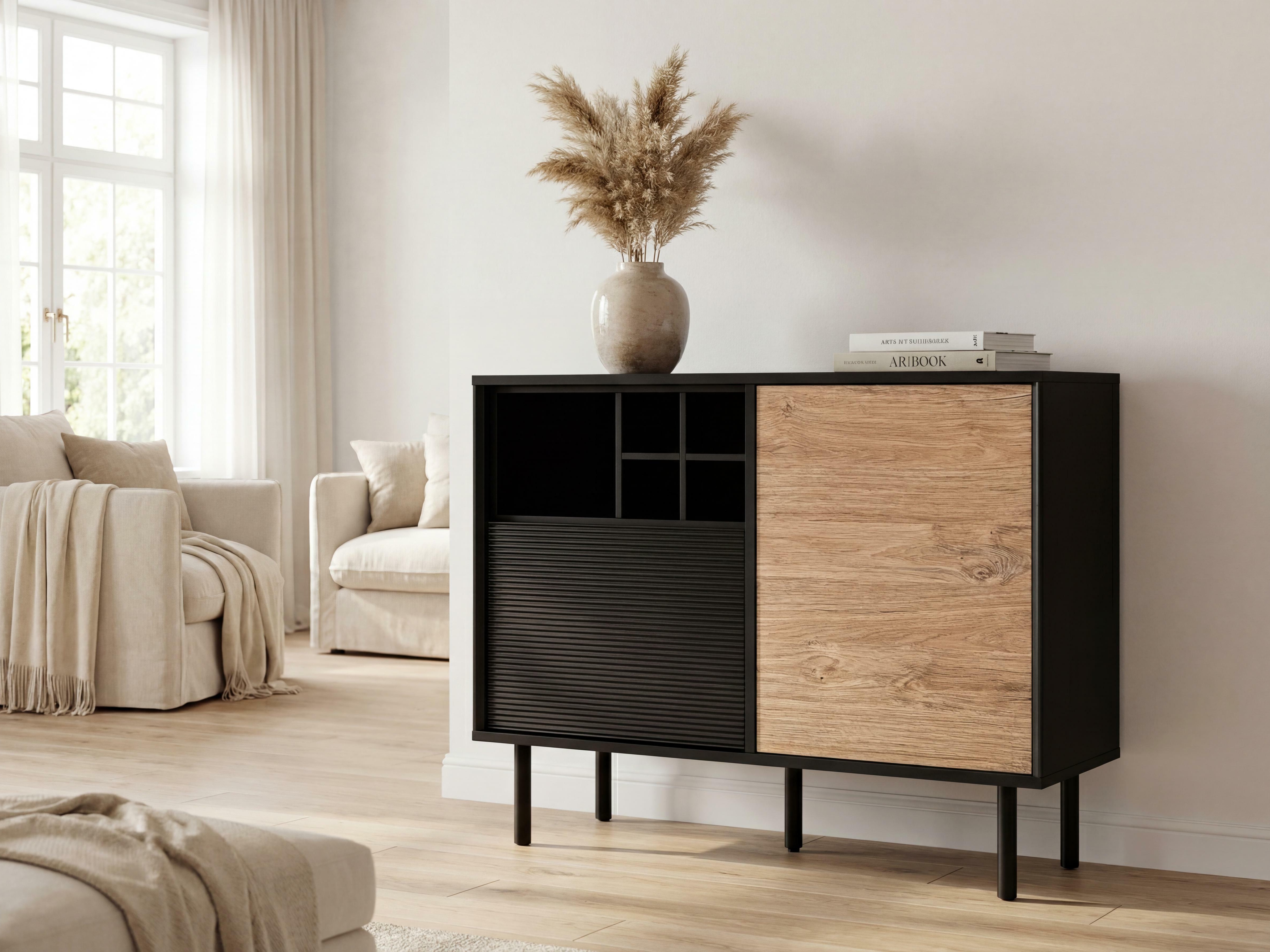 Szekrény Corevaru 109 (Fekete)