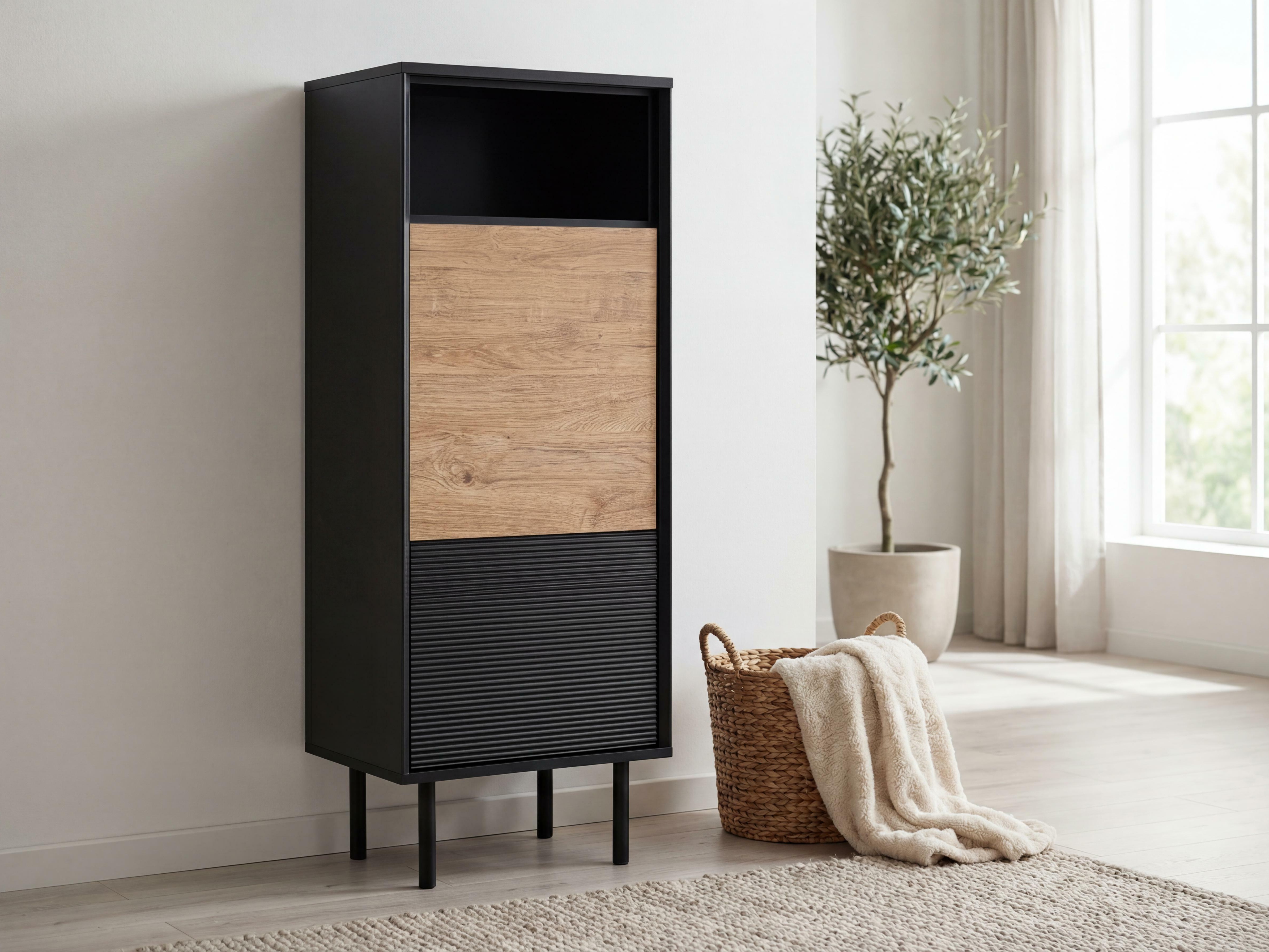 Szekrény Corevaru 112 (Fekete)