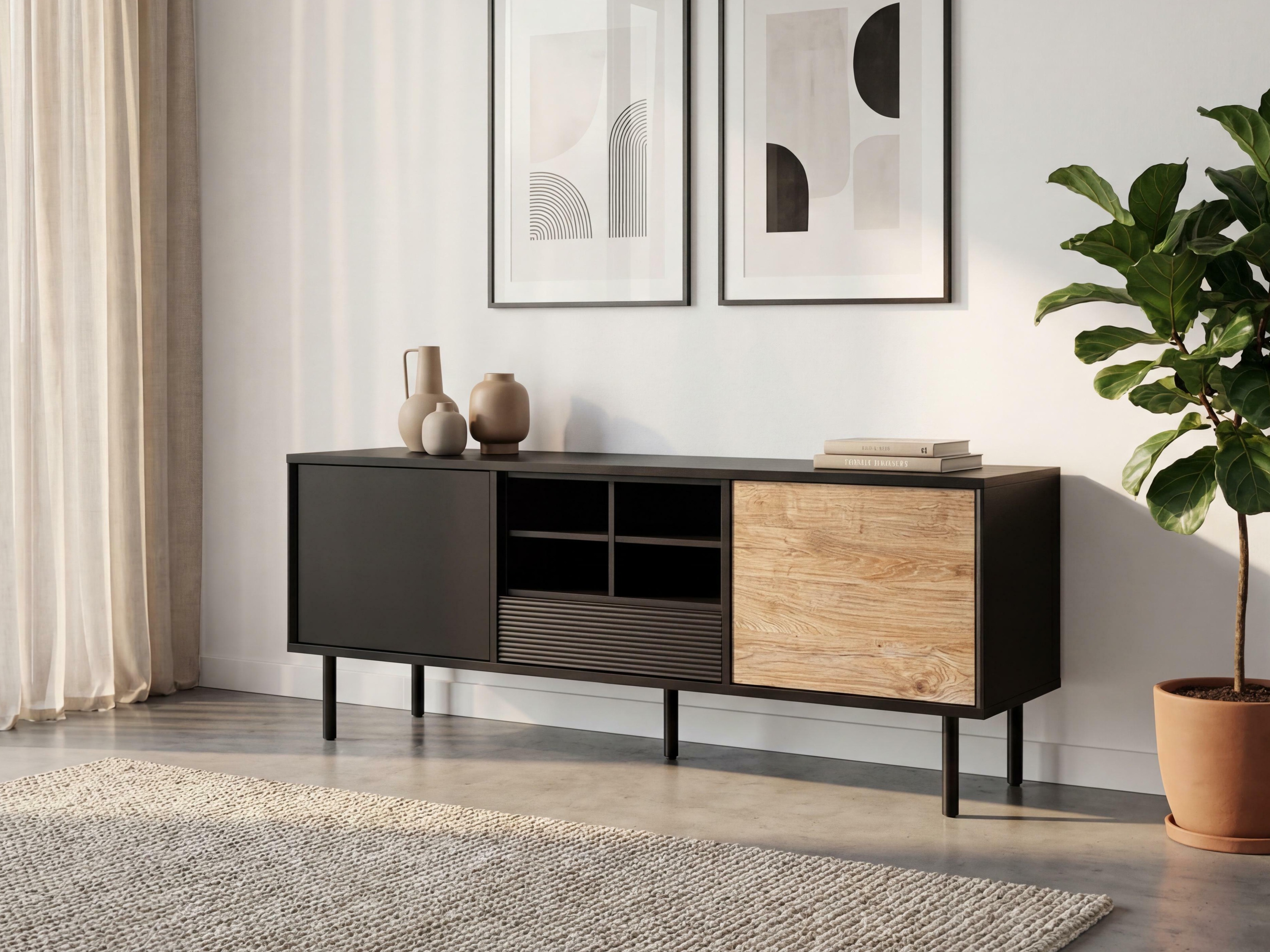 TV-állvány Corevaru 103 (Fekete)