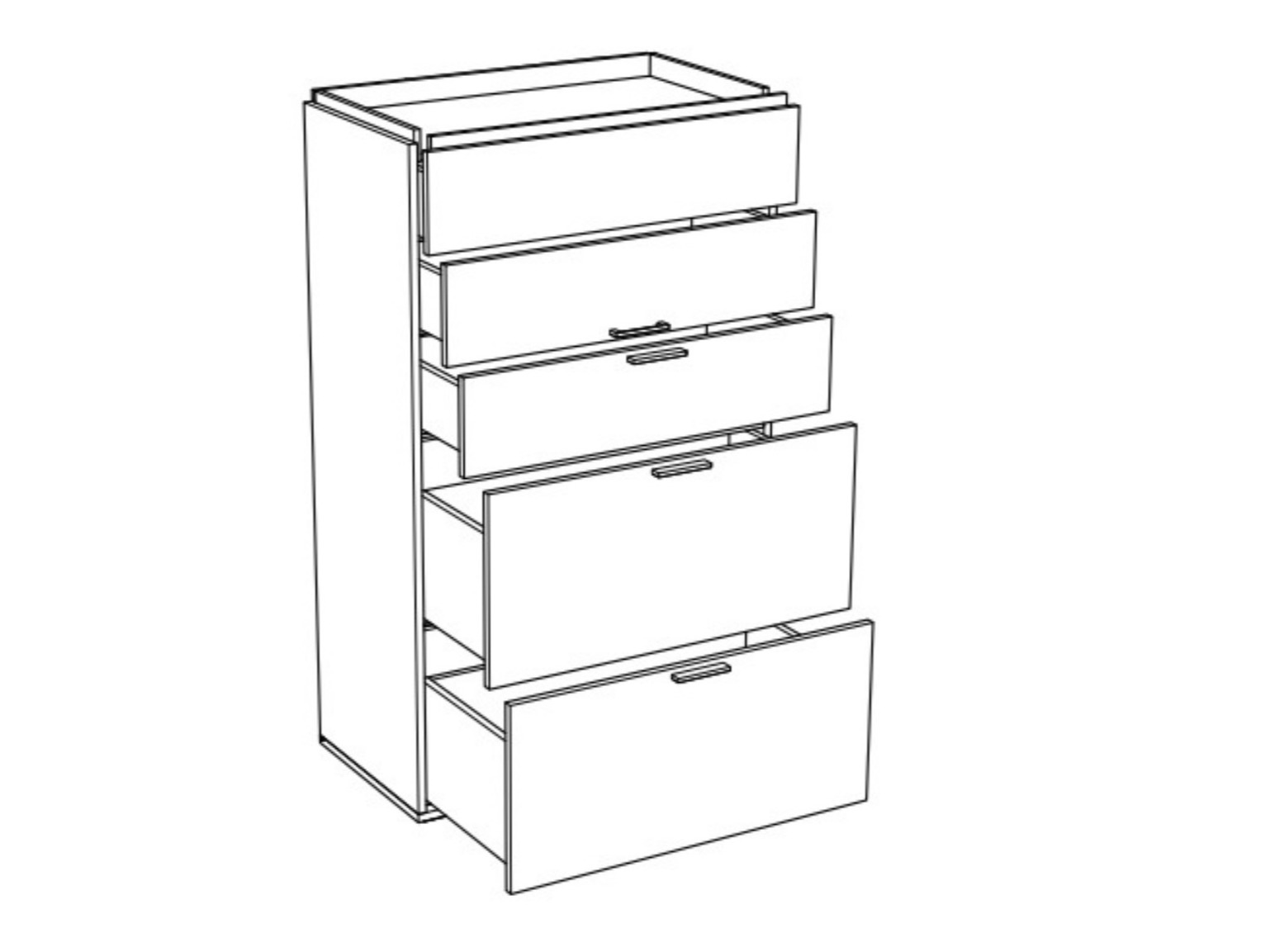 Komód Veldalo 106 (Világos tölgy)