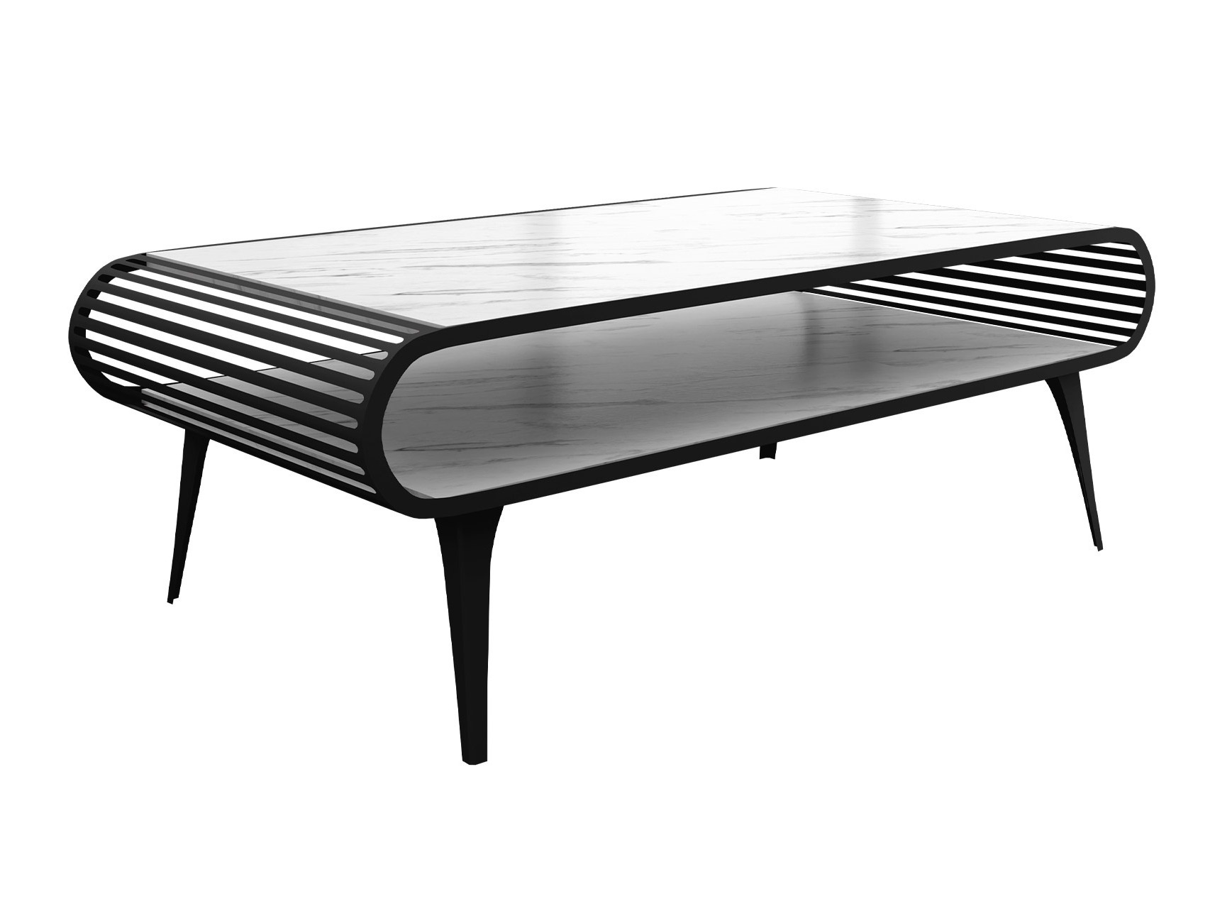 Dohányzóasztal Oswego 161 (Fehér márvány)