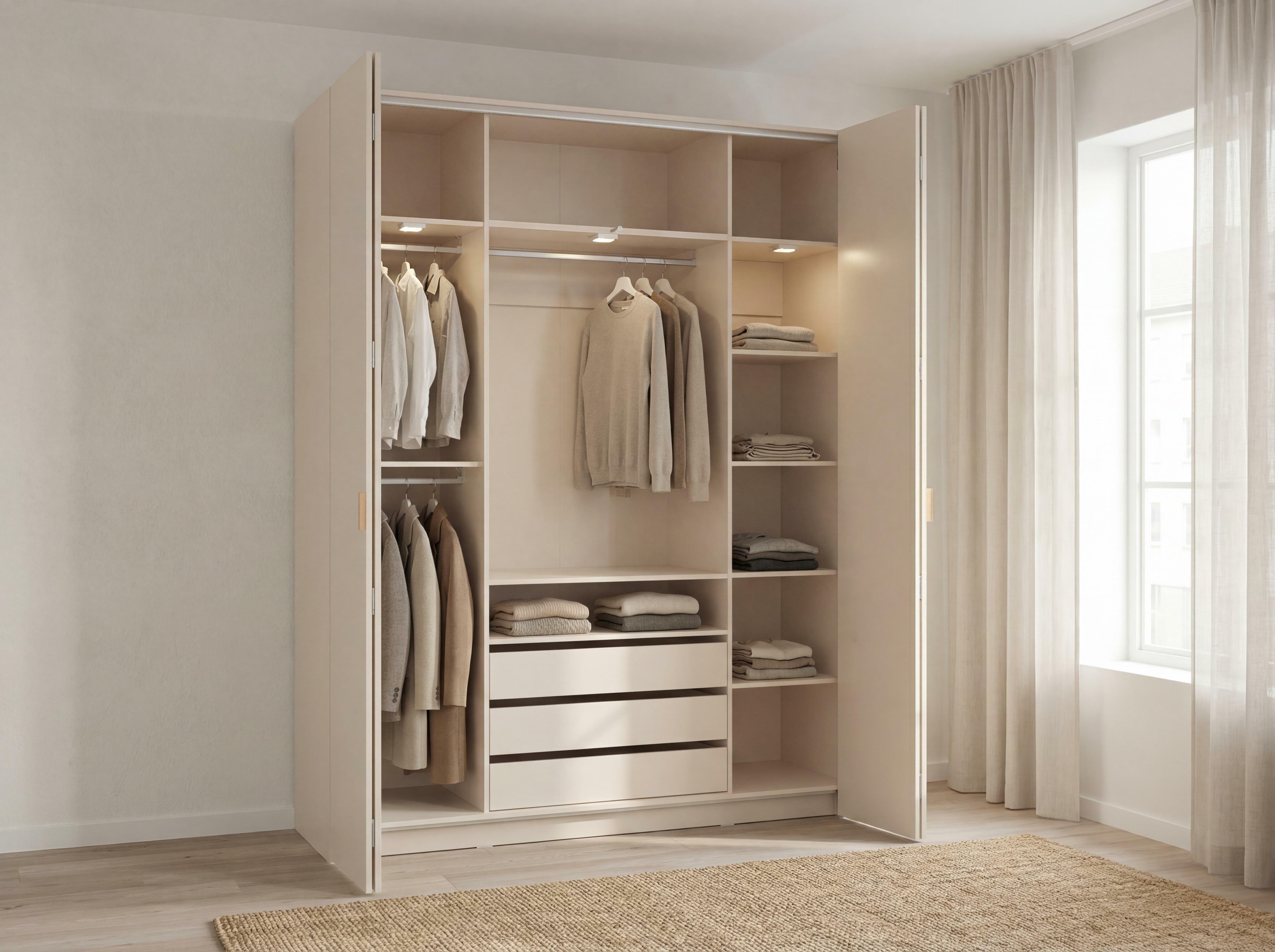 Gardróbszekrény Veldalo 110 (Világos tölgy)