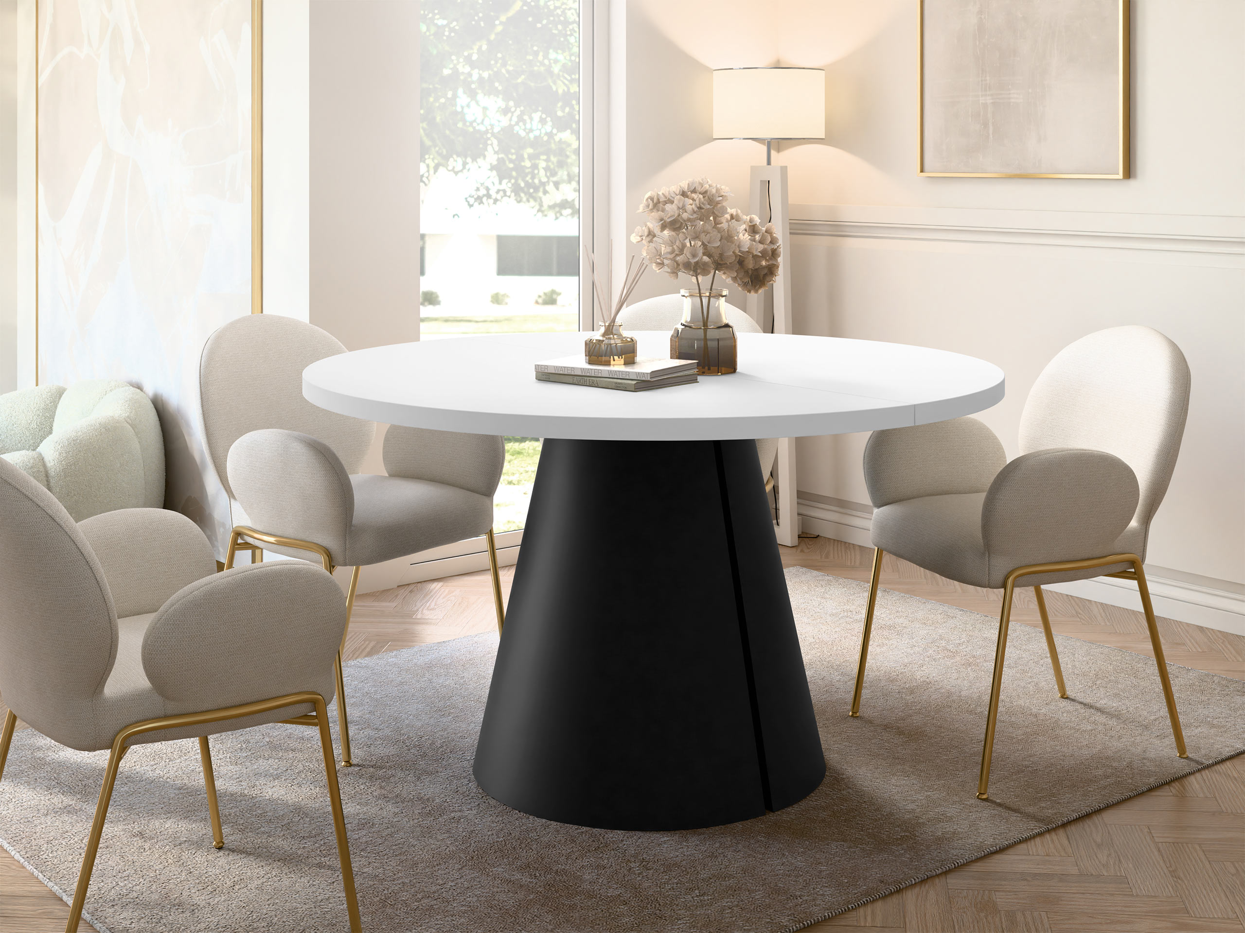 Asztal Oswego 165 (Fehér)