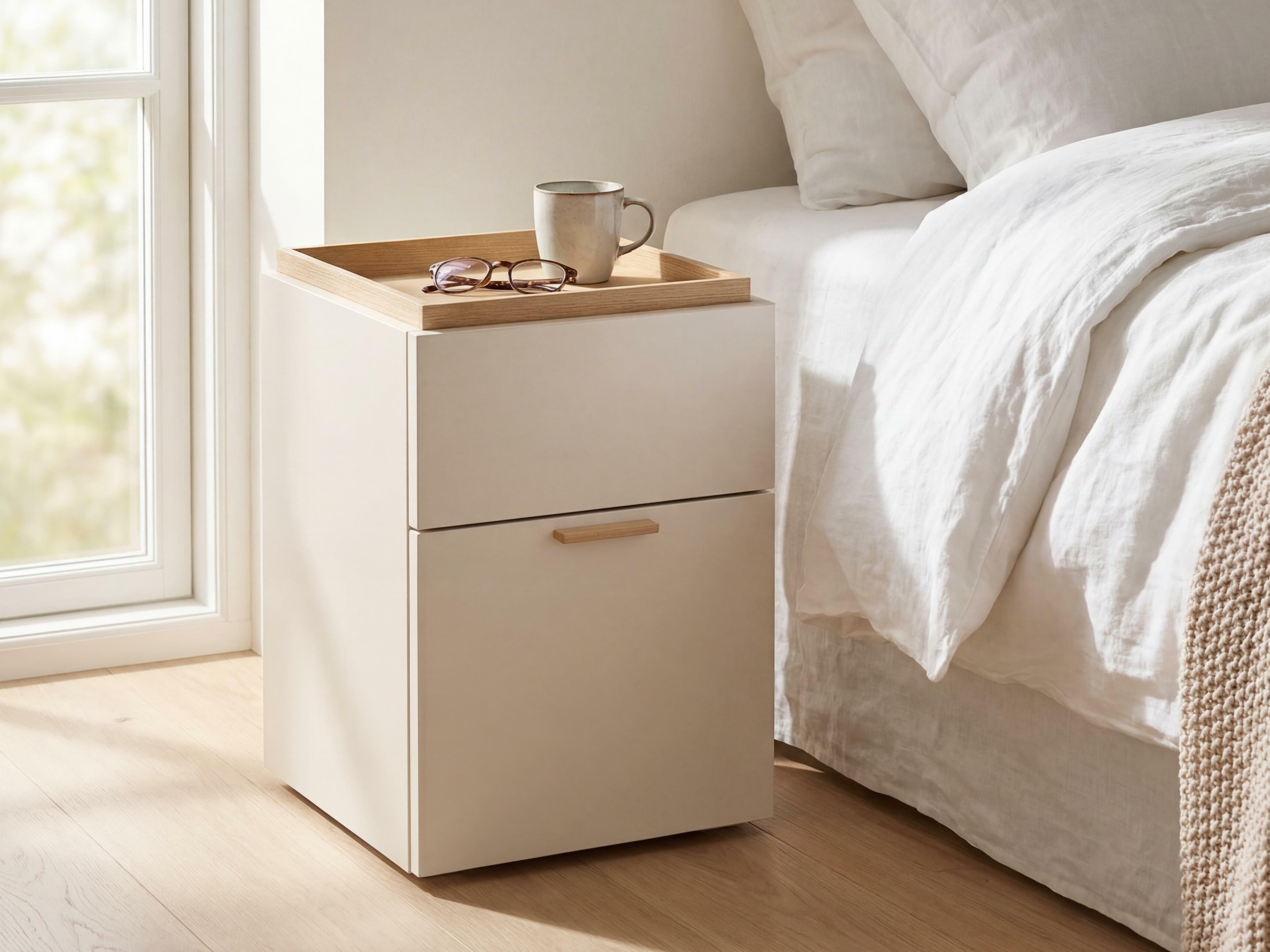 Éjjeliszekrény Veldalo 114 (Világos tölgy)