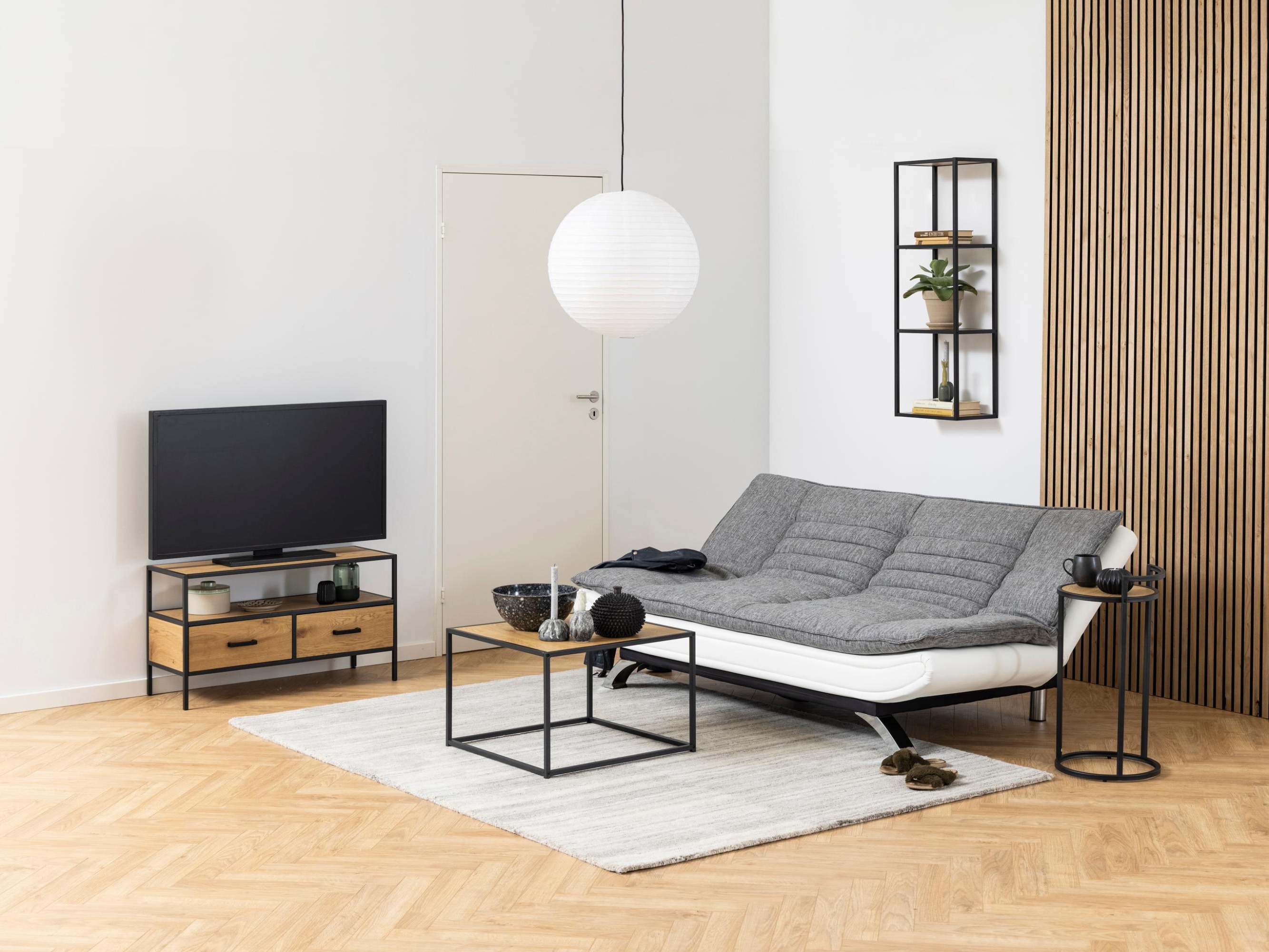 Kanapéágy Norsica 228 (Fehér + Világosszürke)