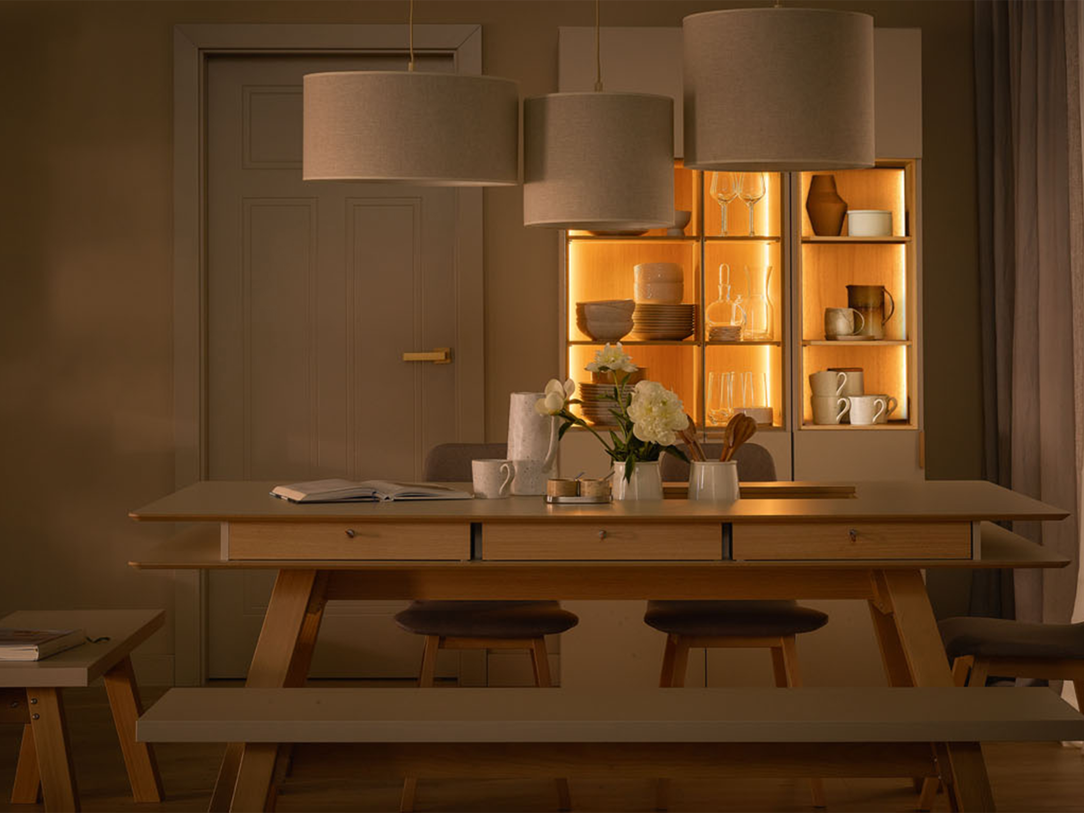 Könyvespolc Veldalo 116 (Világos tölgy)