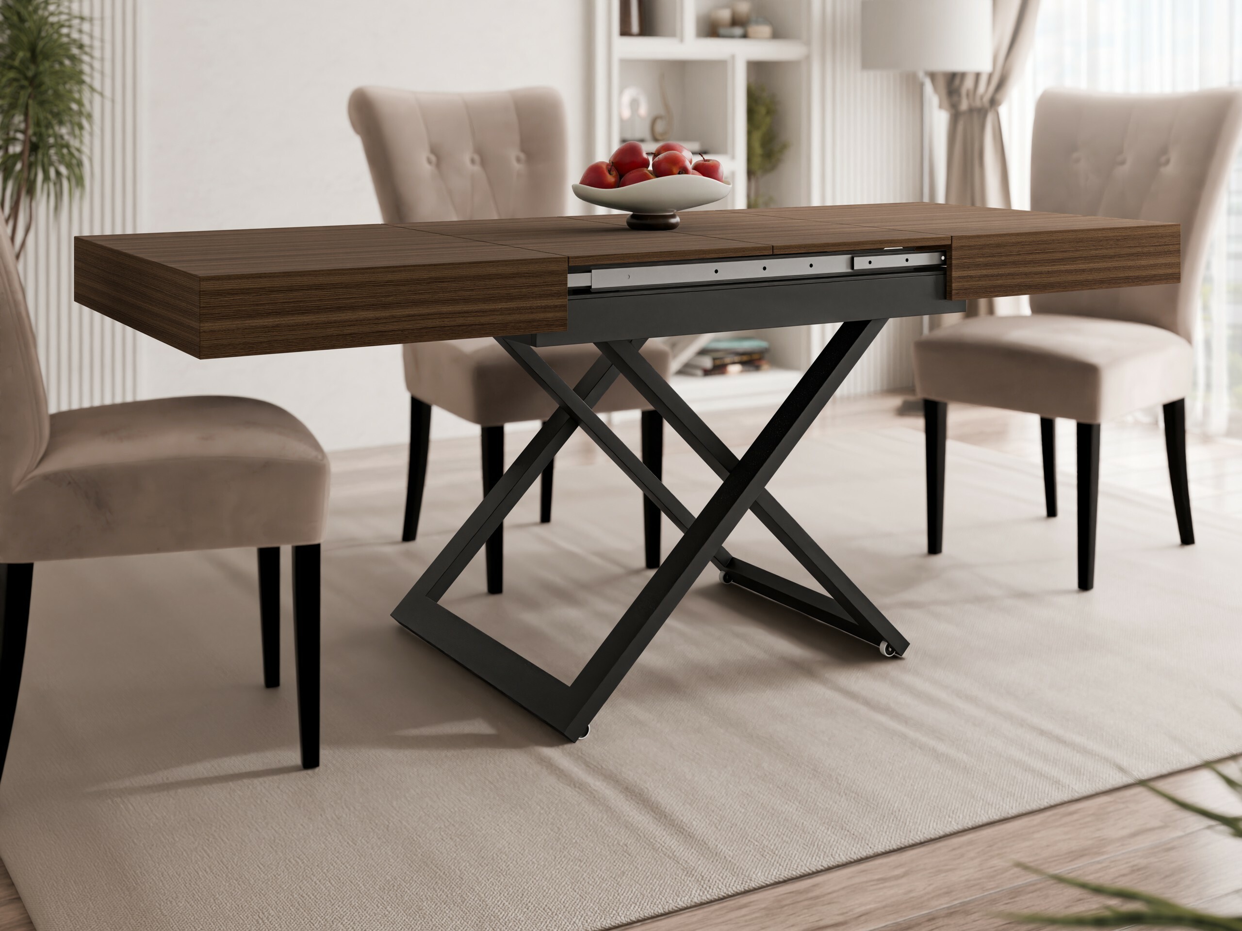 Kihajtható dohányzóasztal Oswego 171 (Dió)