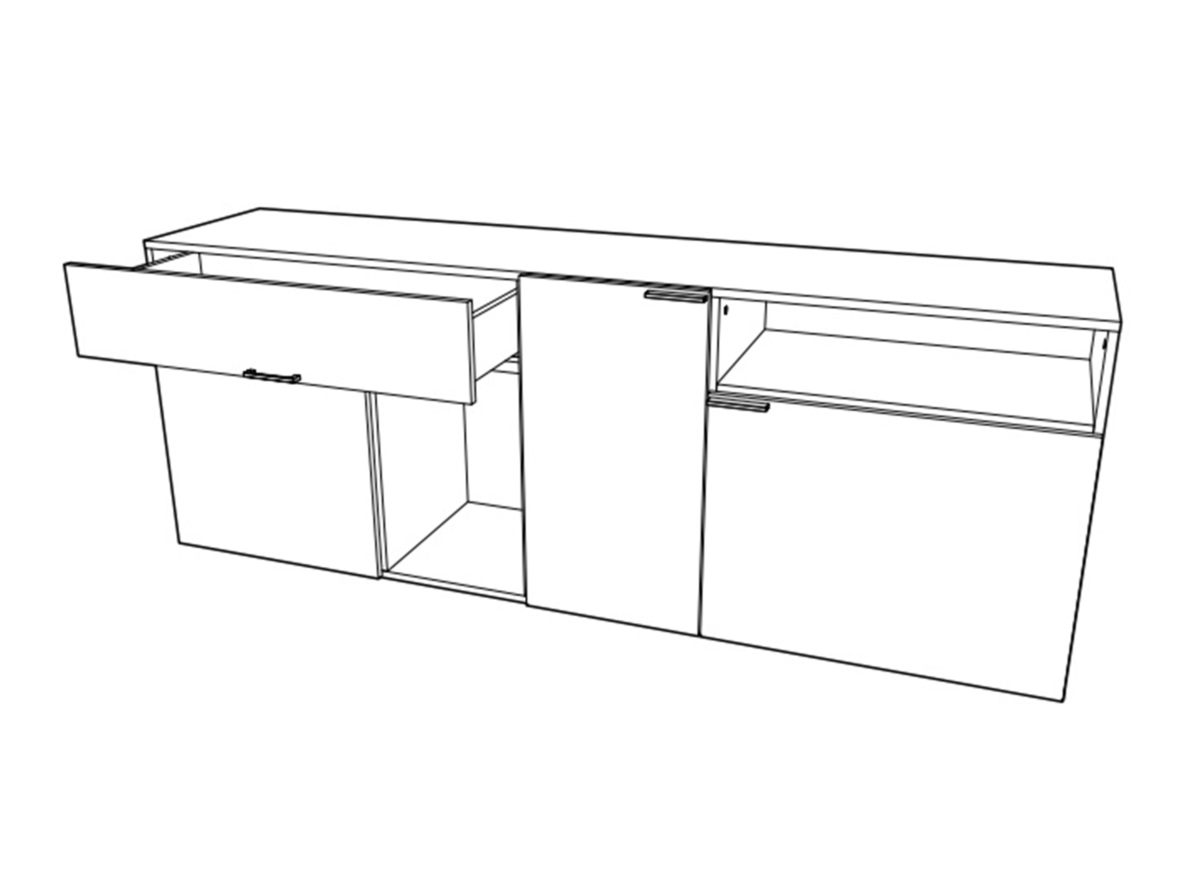 Komód Veldalo 122 (Világos tölgy)
