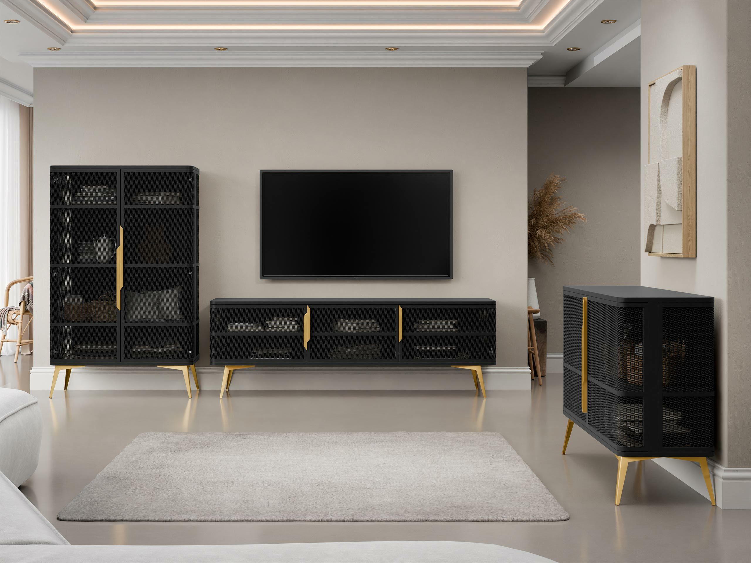 Nappali szett Camfelo 104 (Fekete)