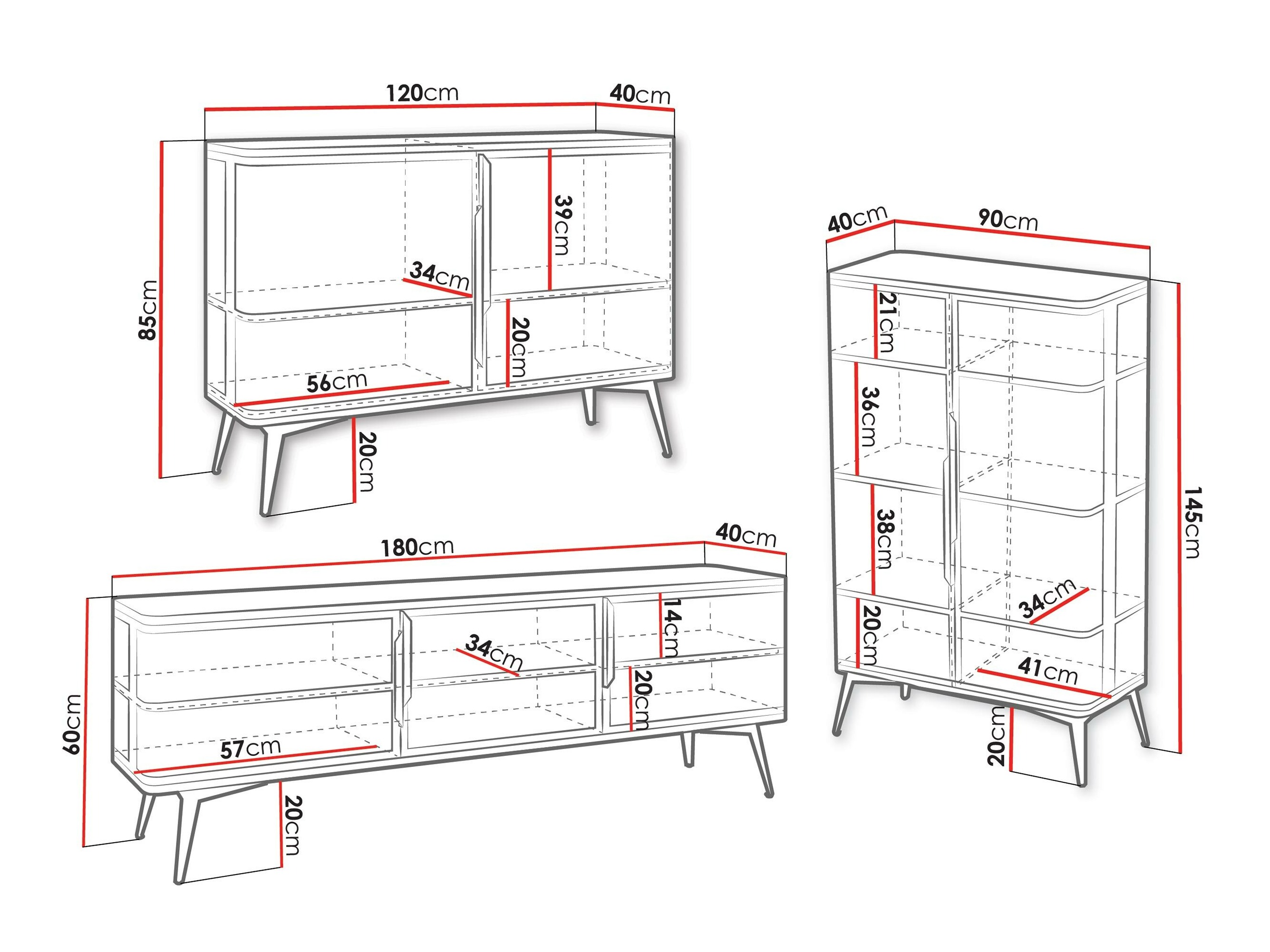 Nappali szett Camfelo 104 (Fekete)