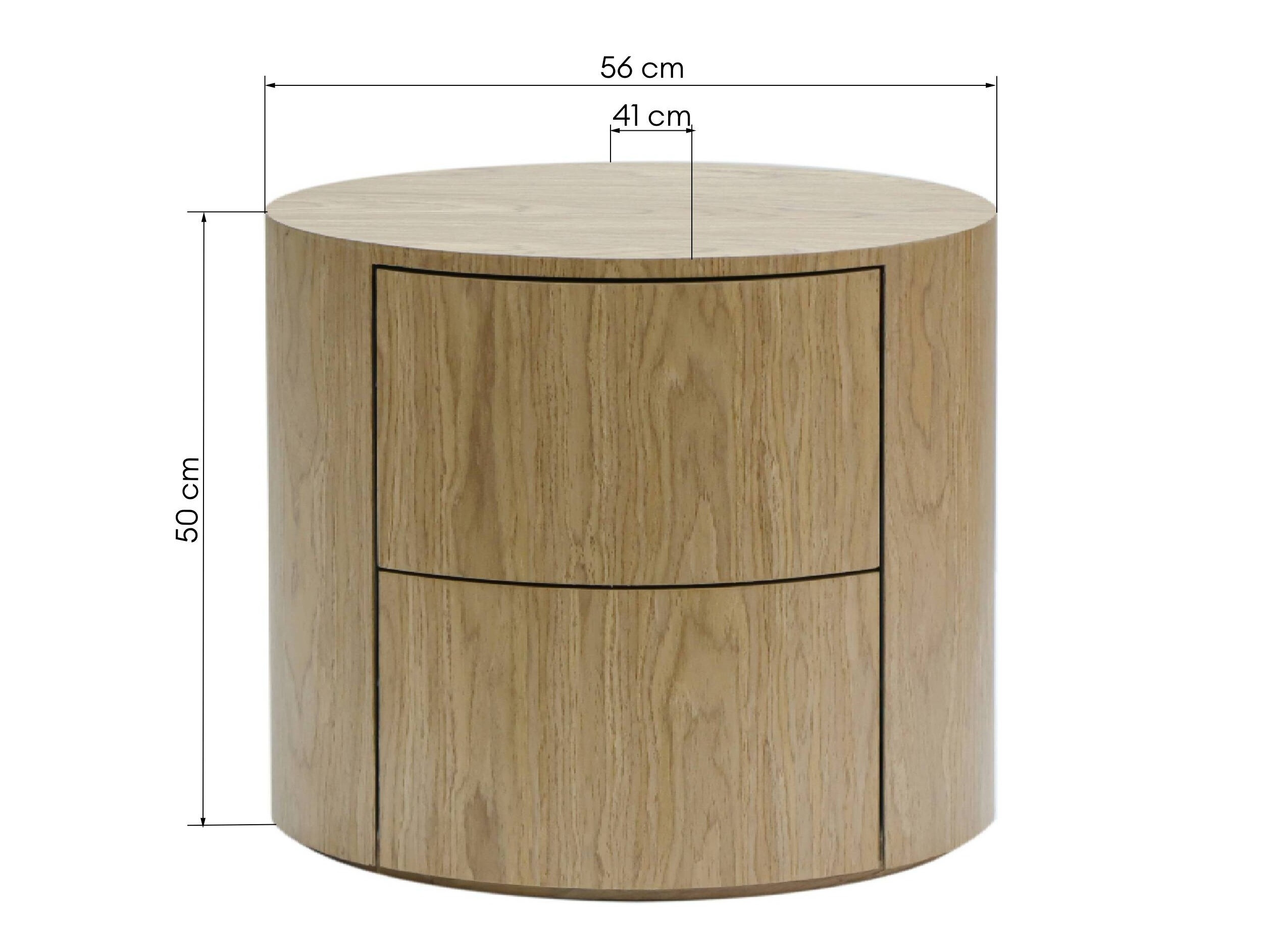 Éjjeliszekrény Burleson 574 (Világos fa)