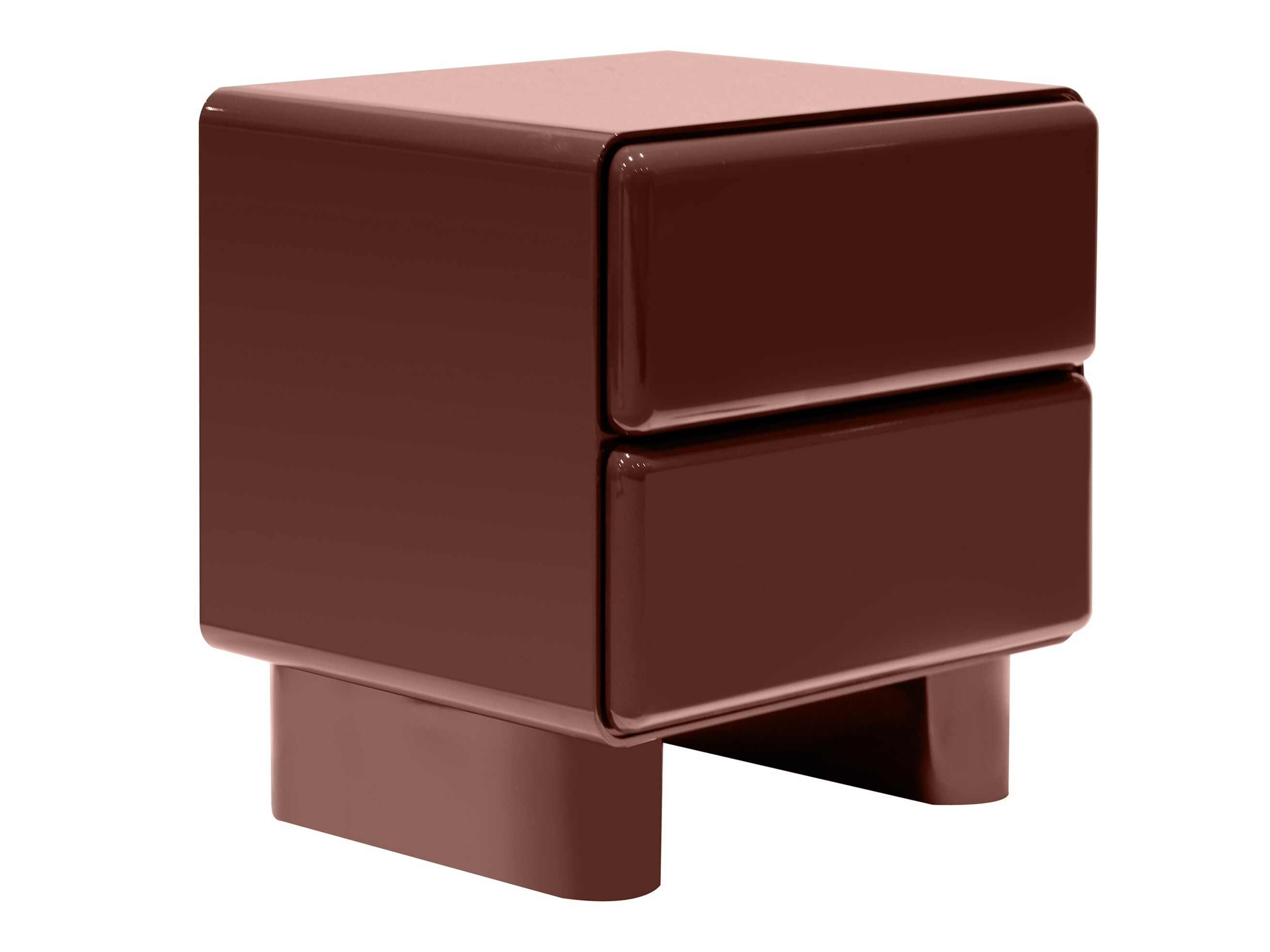 Éjjeliszekrény Burleson 576 (Fényes vörös)