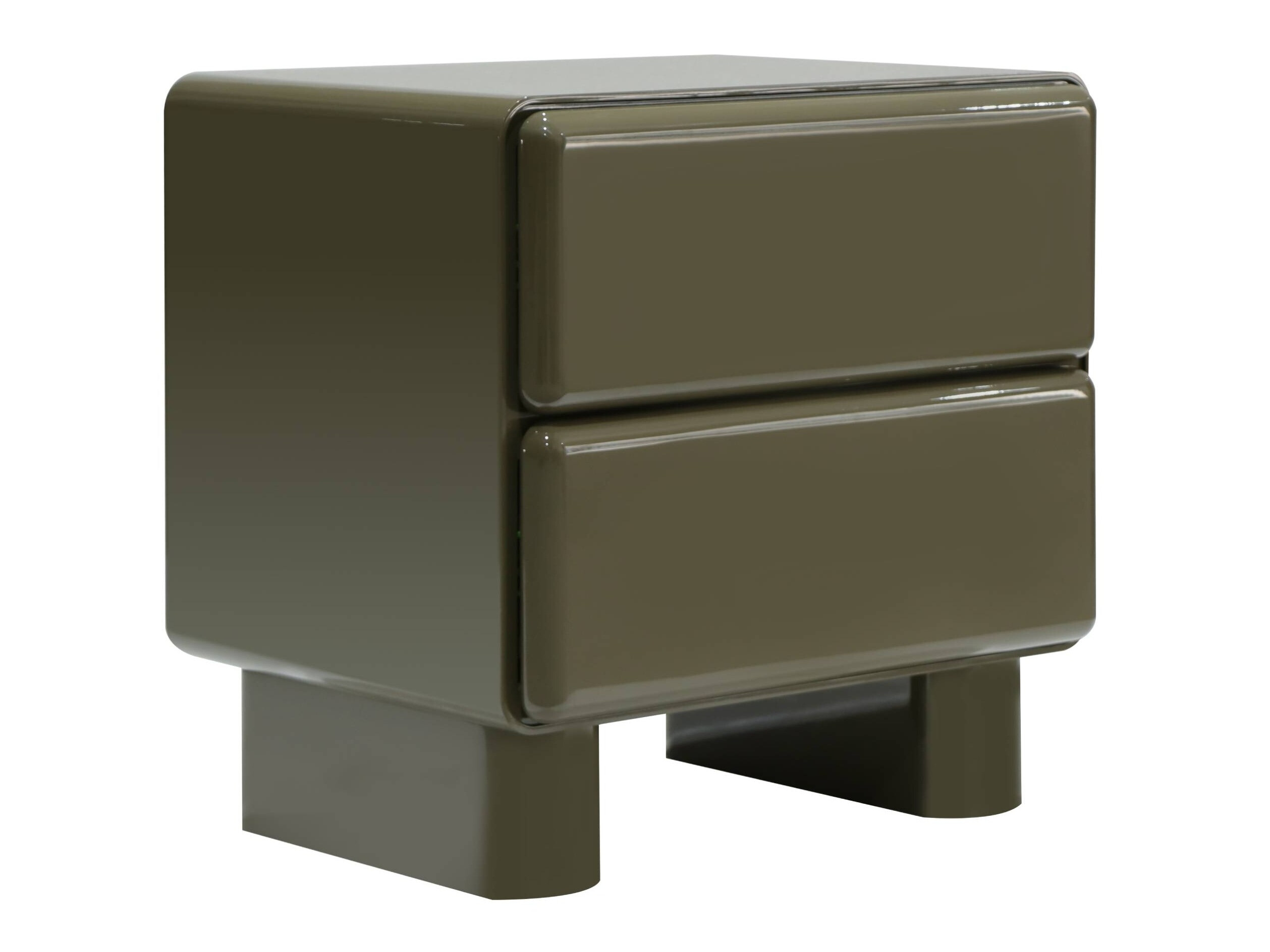 Éjjeliszekrény Burleson 576 (Fényes zöld)