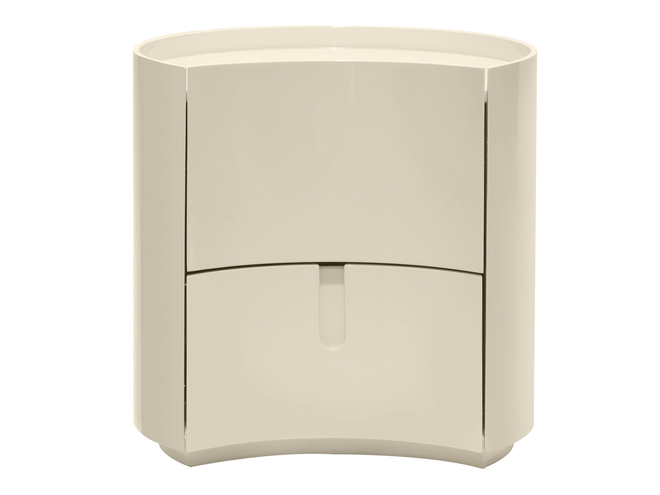 Éjjeliszekrény Burleson 577 (Fényes krém)