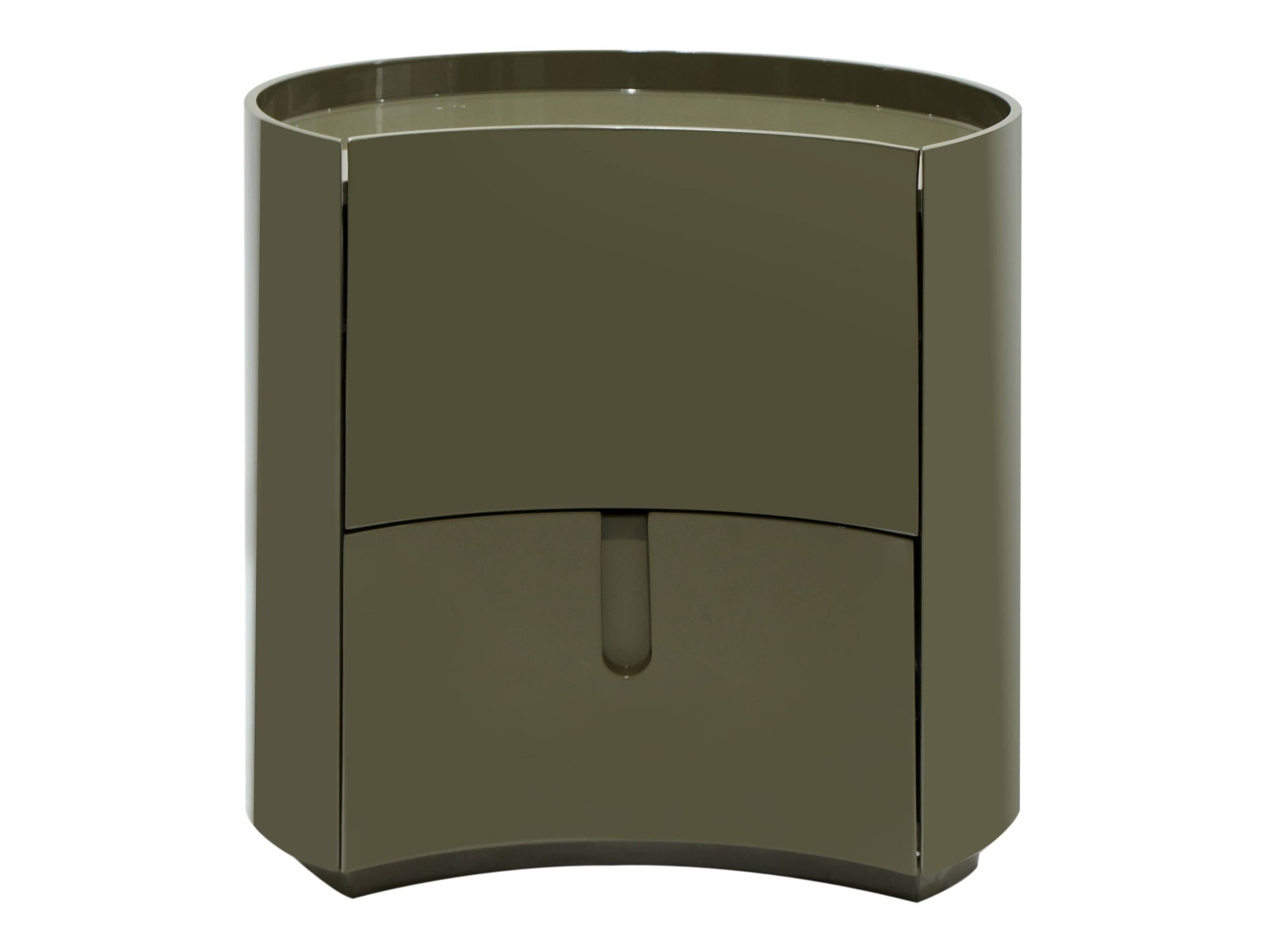 Éjjeliszekrény Burleson 577 (Fényes zöld)