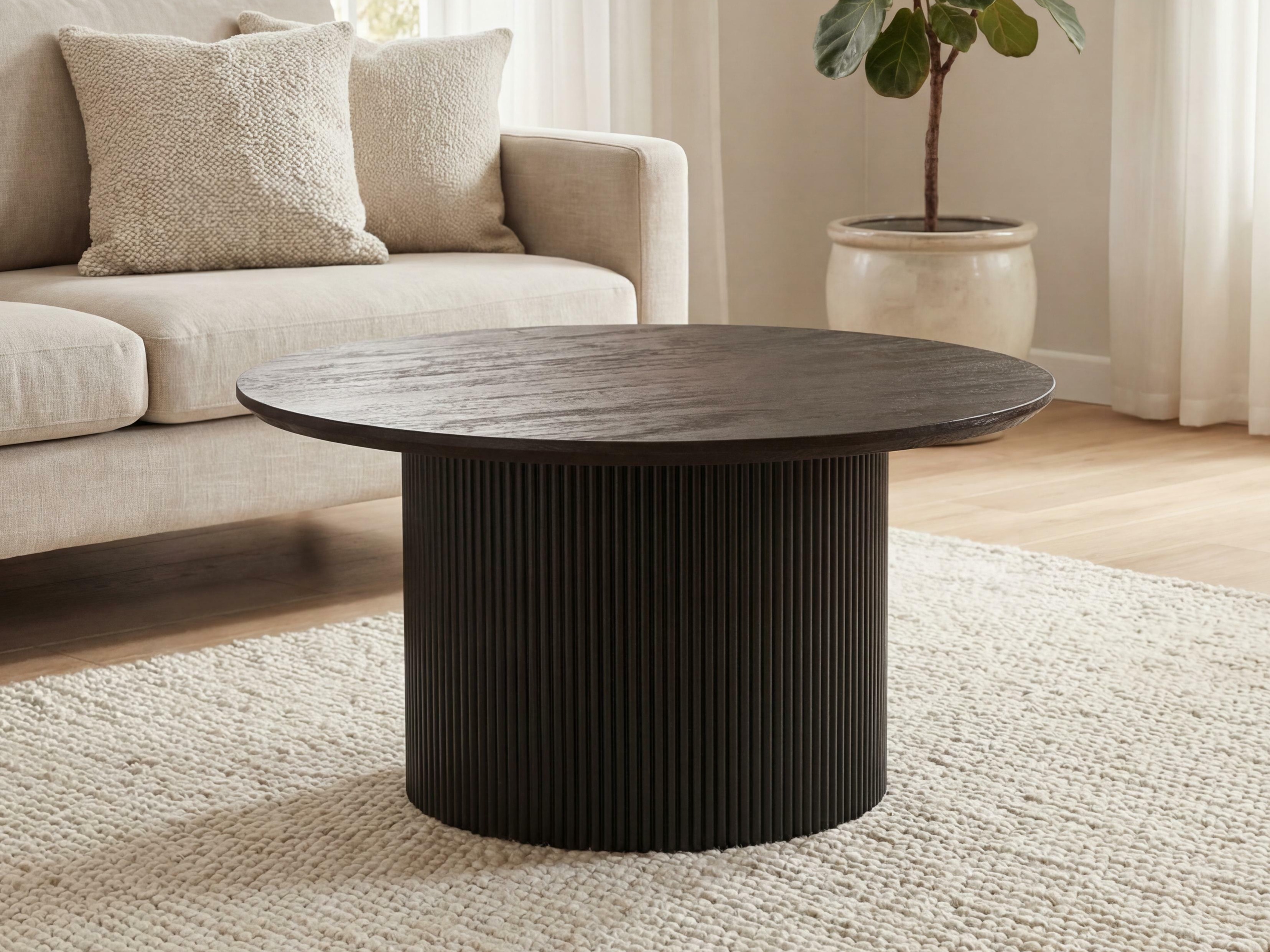 Dohányzóasztal Lirmelo 100 (Sötét barna)