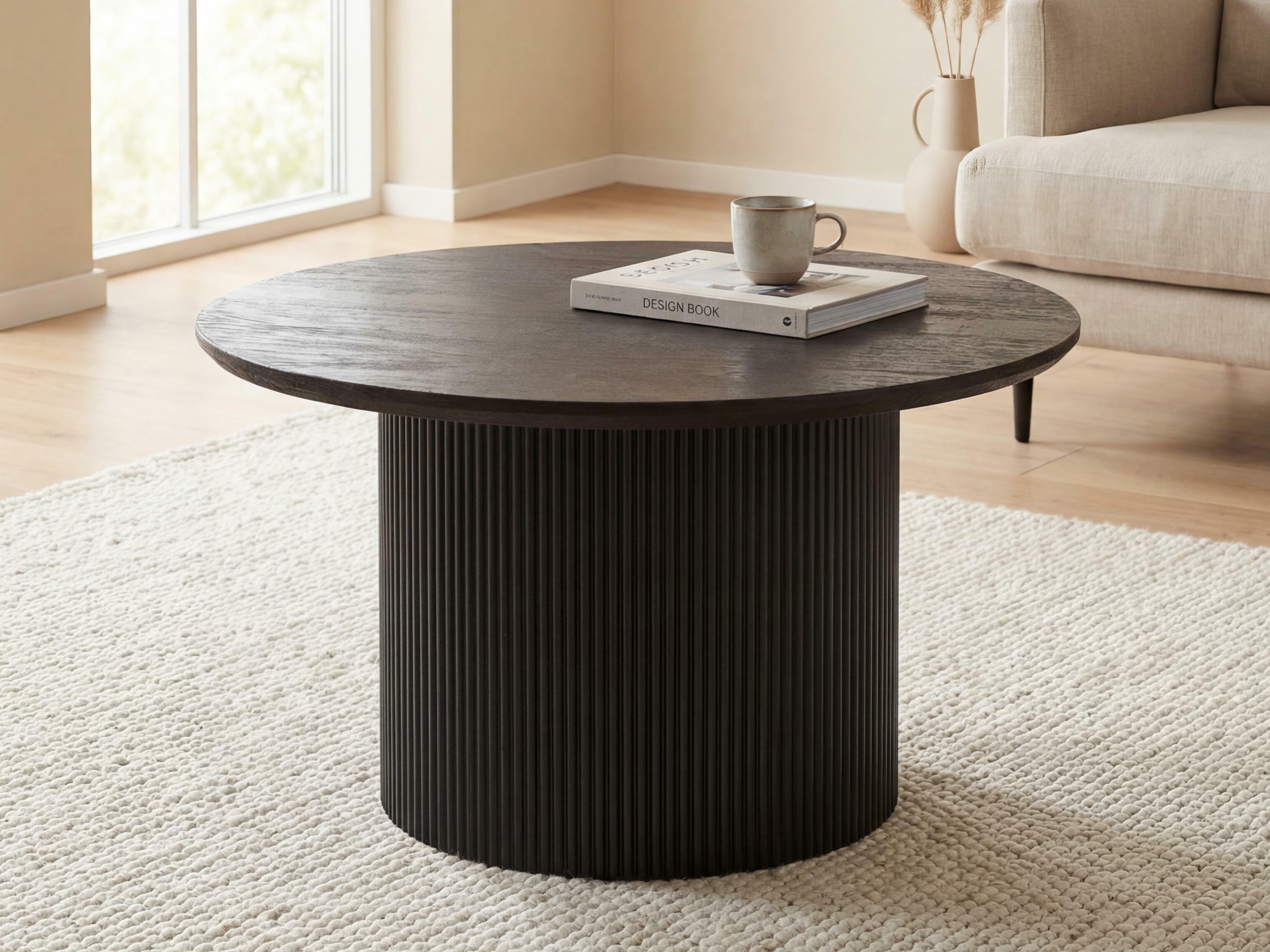 Dohányzóasztal Lirmelo 100 (Sötét barna)