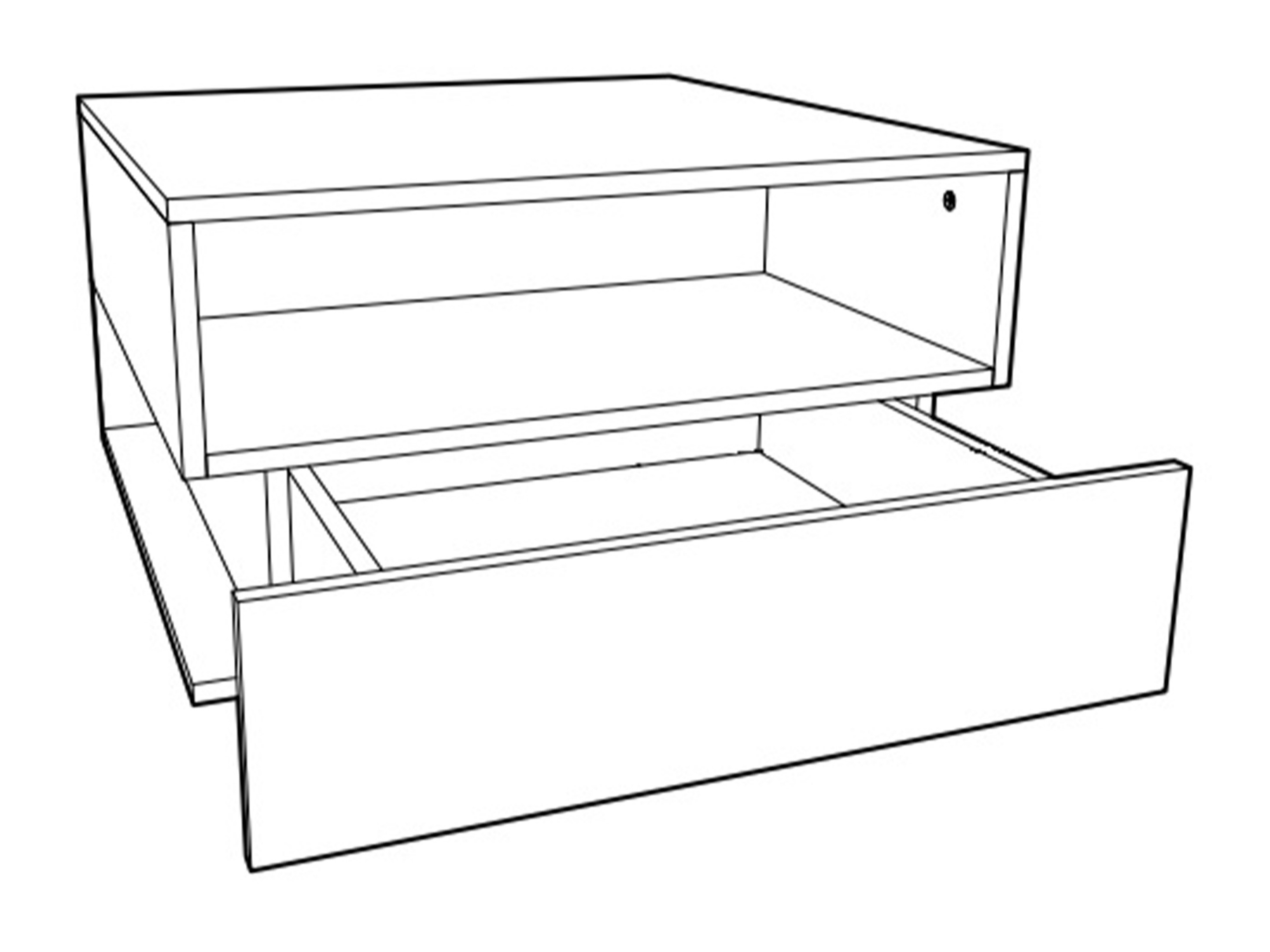 Dohányzóasztal Veldalo 125 (Világos tölgy)
