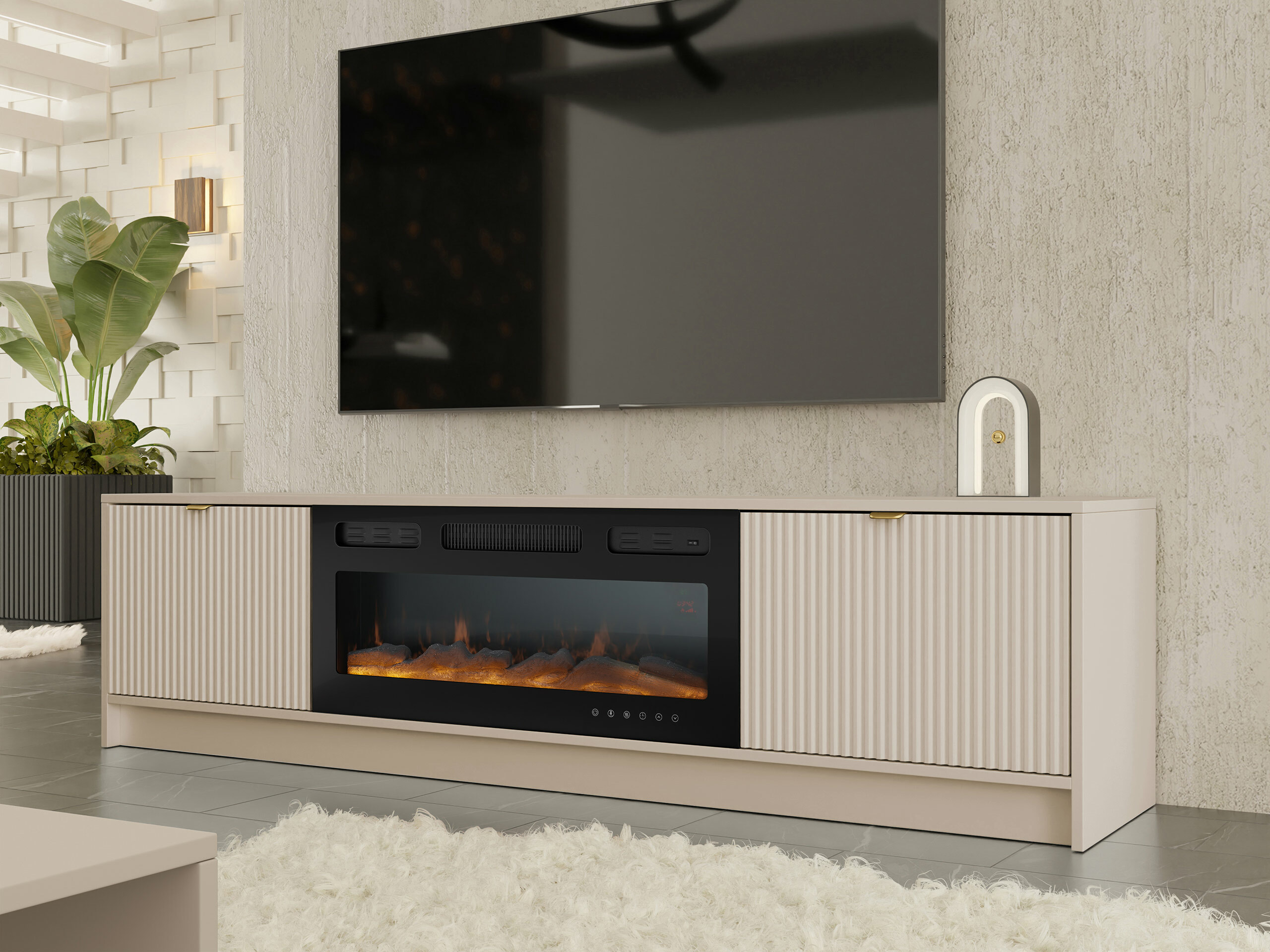 TV-állvány Comfivo Papilio II (Bézs)