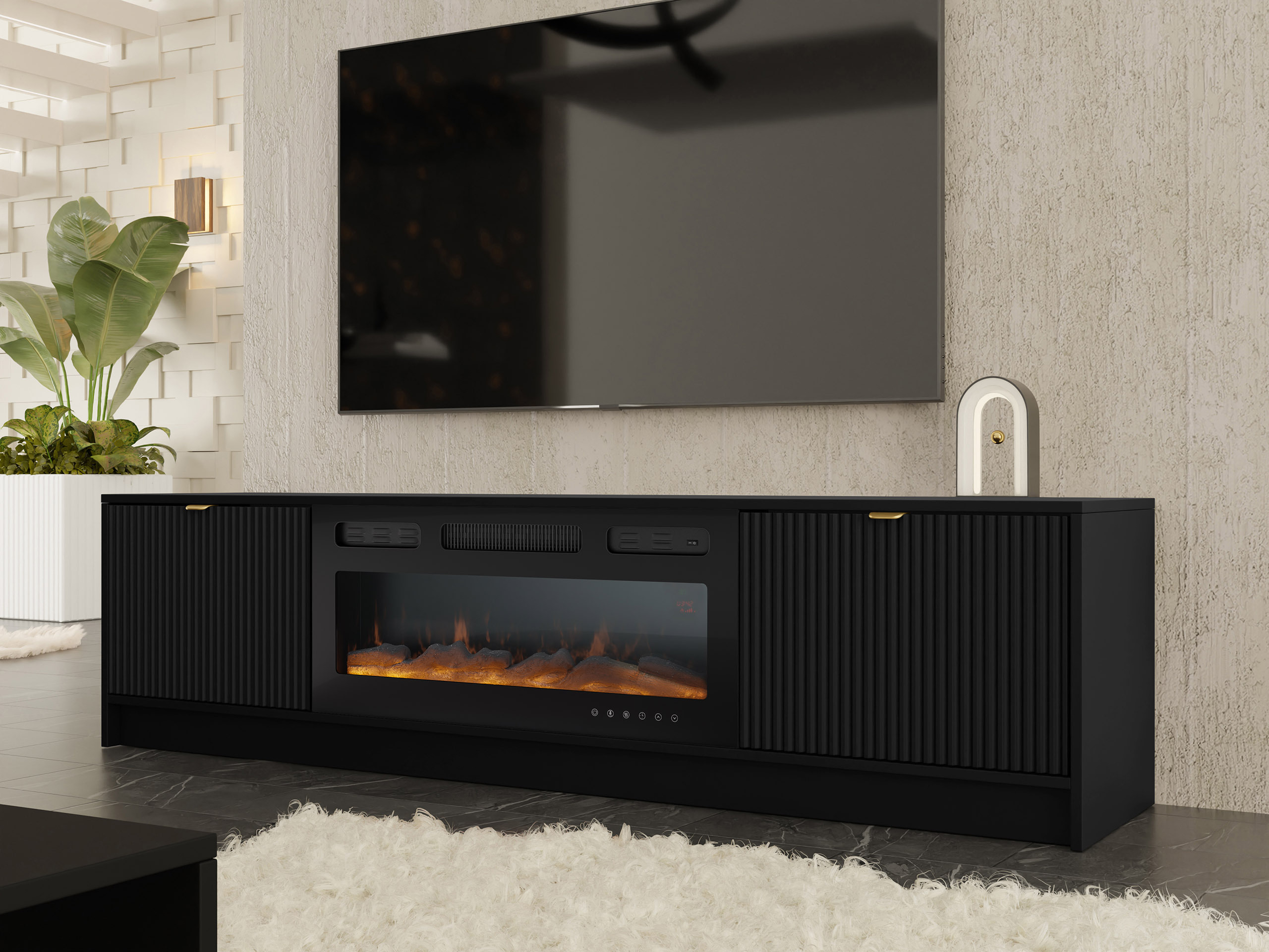 TV-állvány Comfivo Papilio II (Fekete)