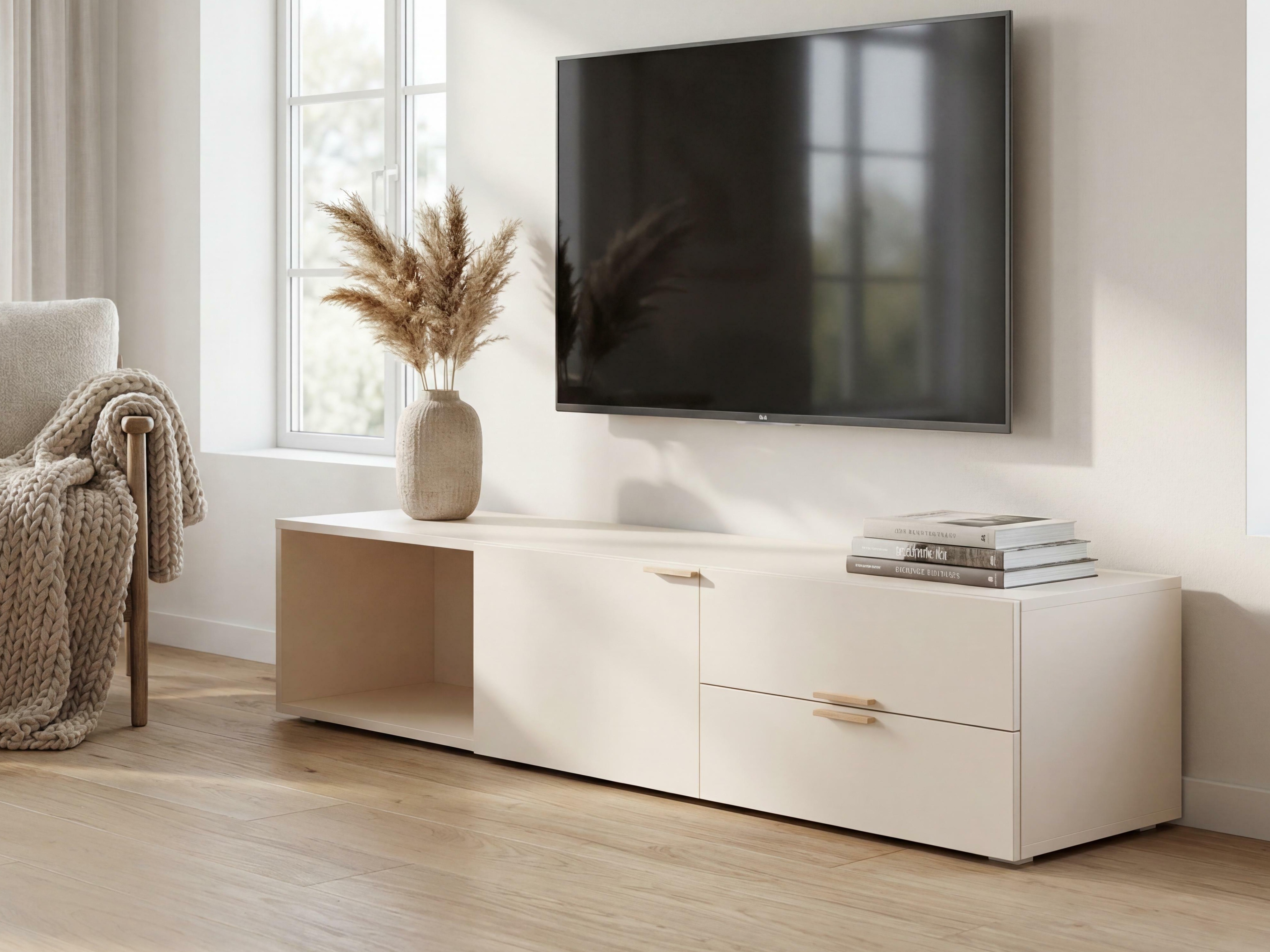 TV-állvány Veldalo 123 (Világos tölgy)