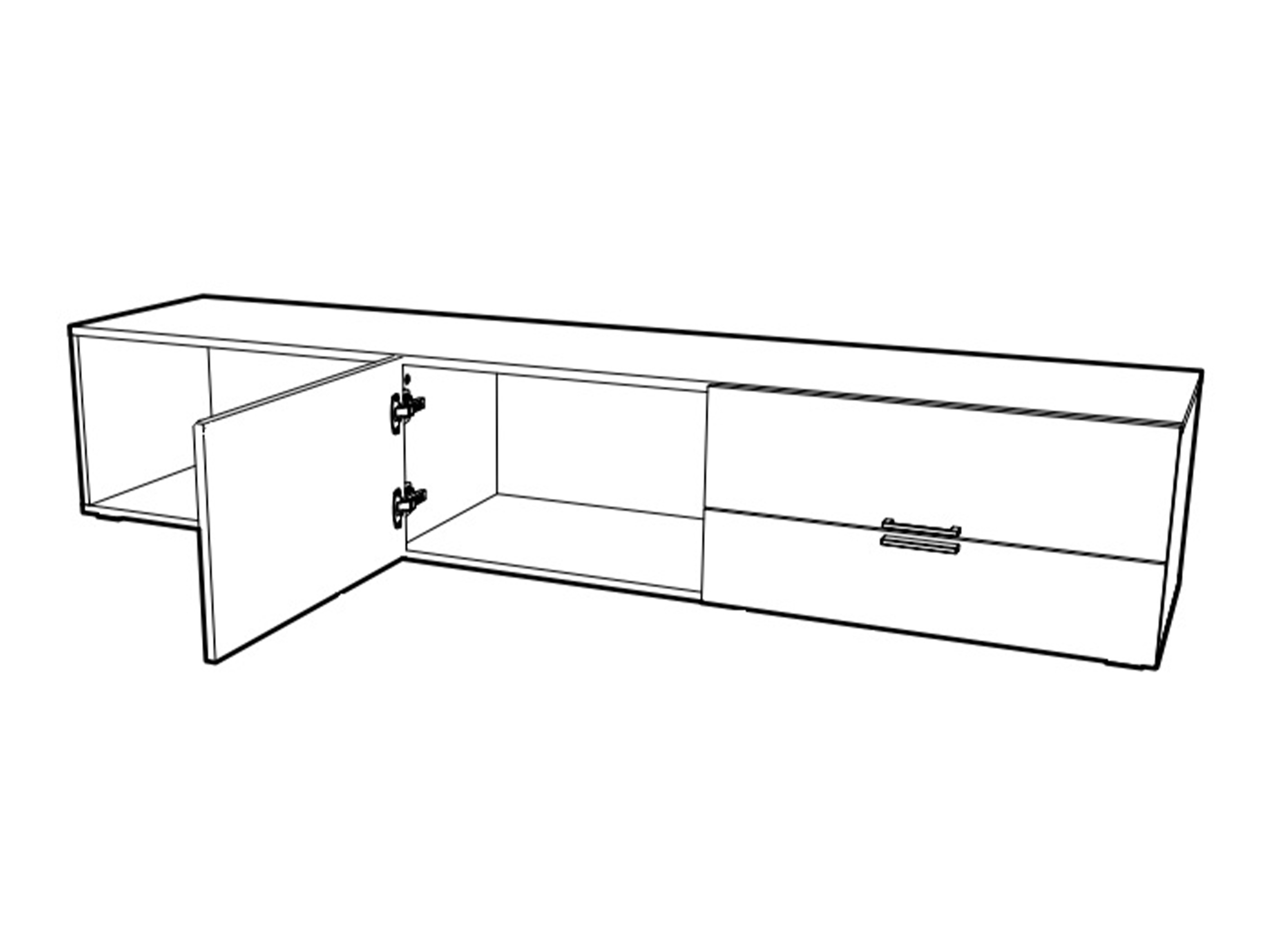 TV-állvány Veldalo 123 (Világos tölgy)