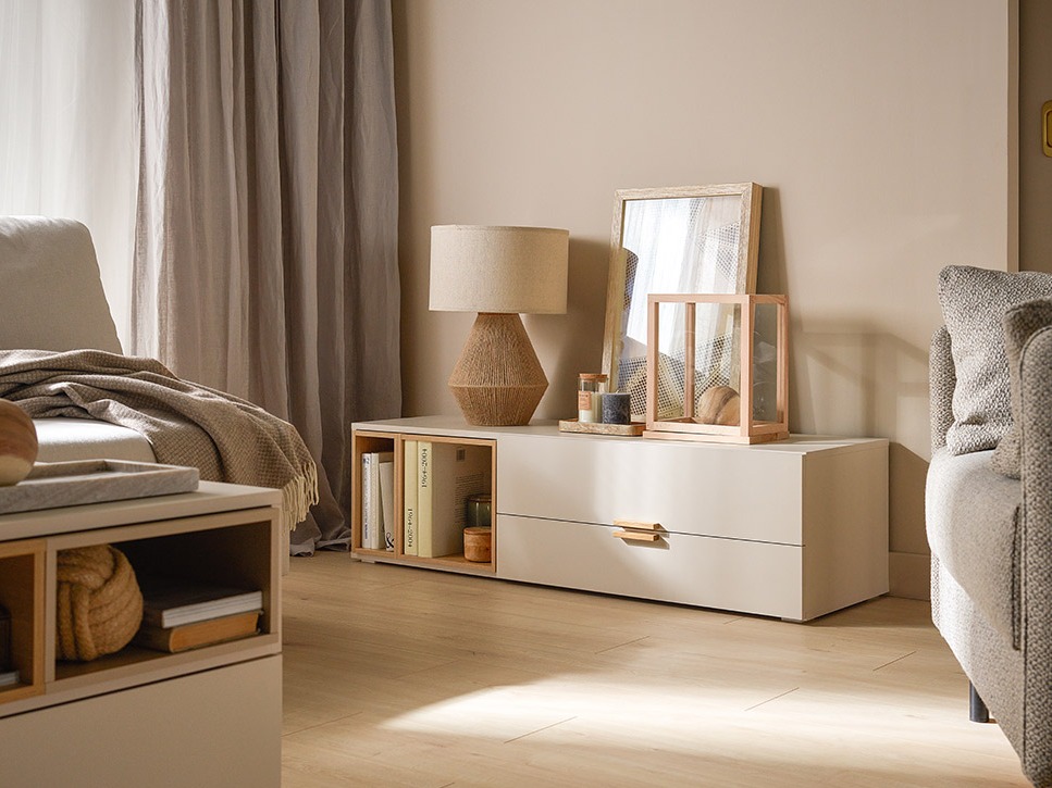 TV-állvány Veldalo 124 (Világos tölgy)