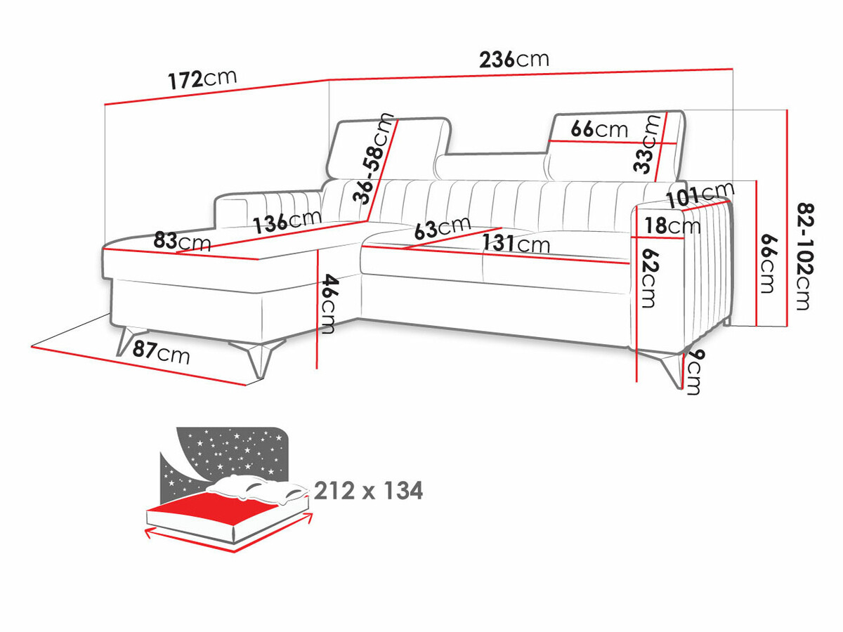 Sarokkanapé SH11247