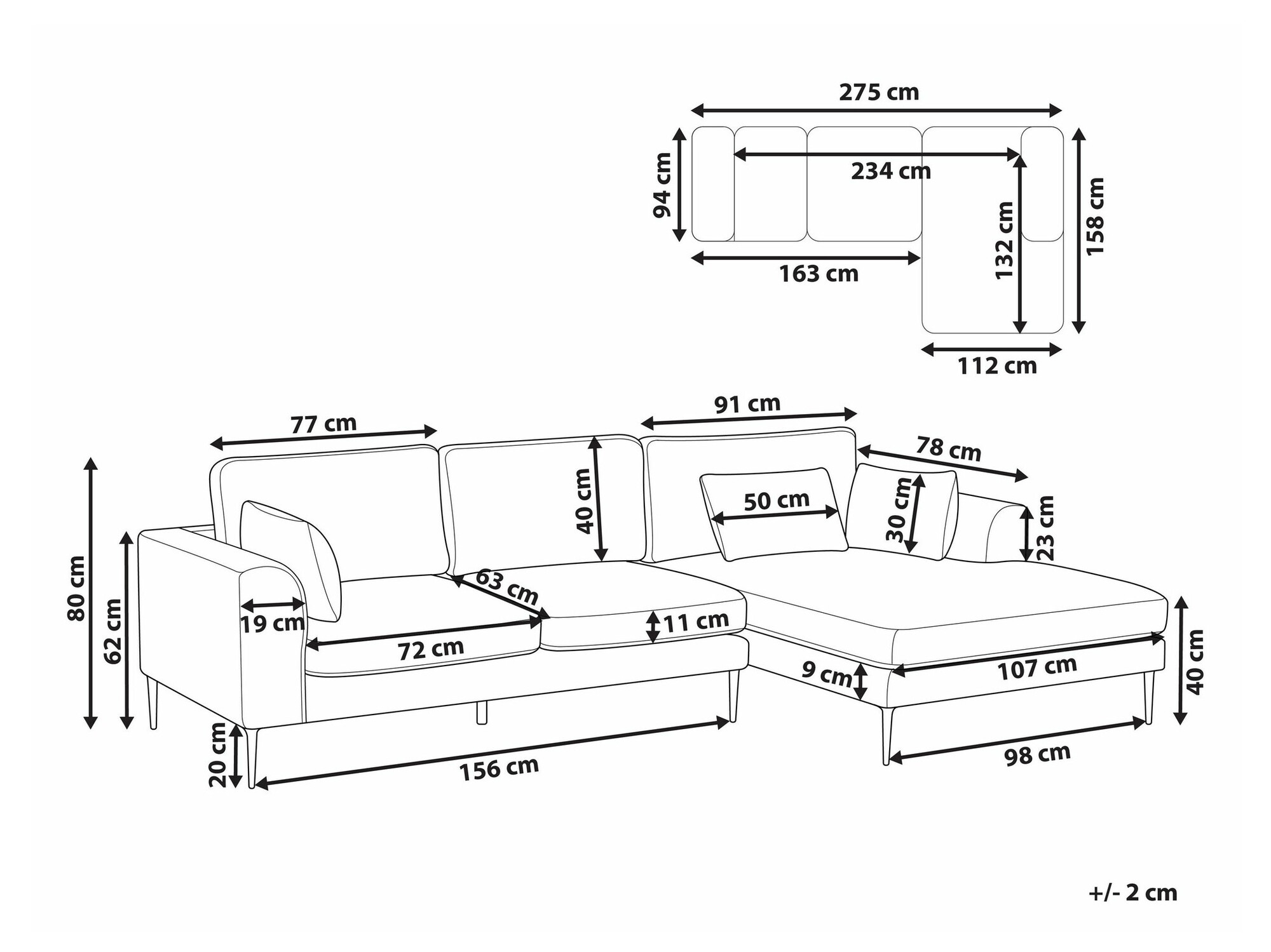 Sarokkanapé SH11254