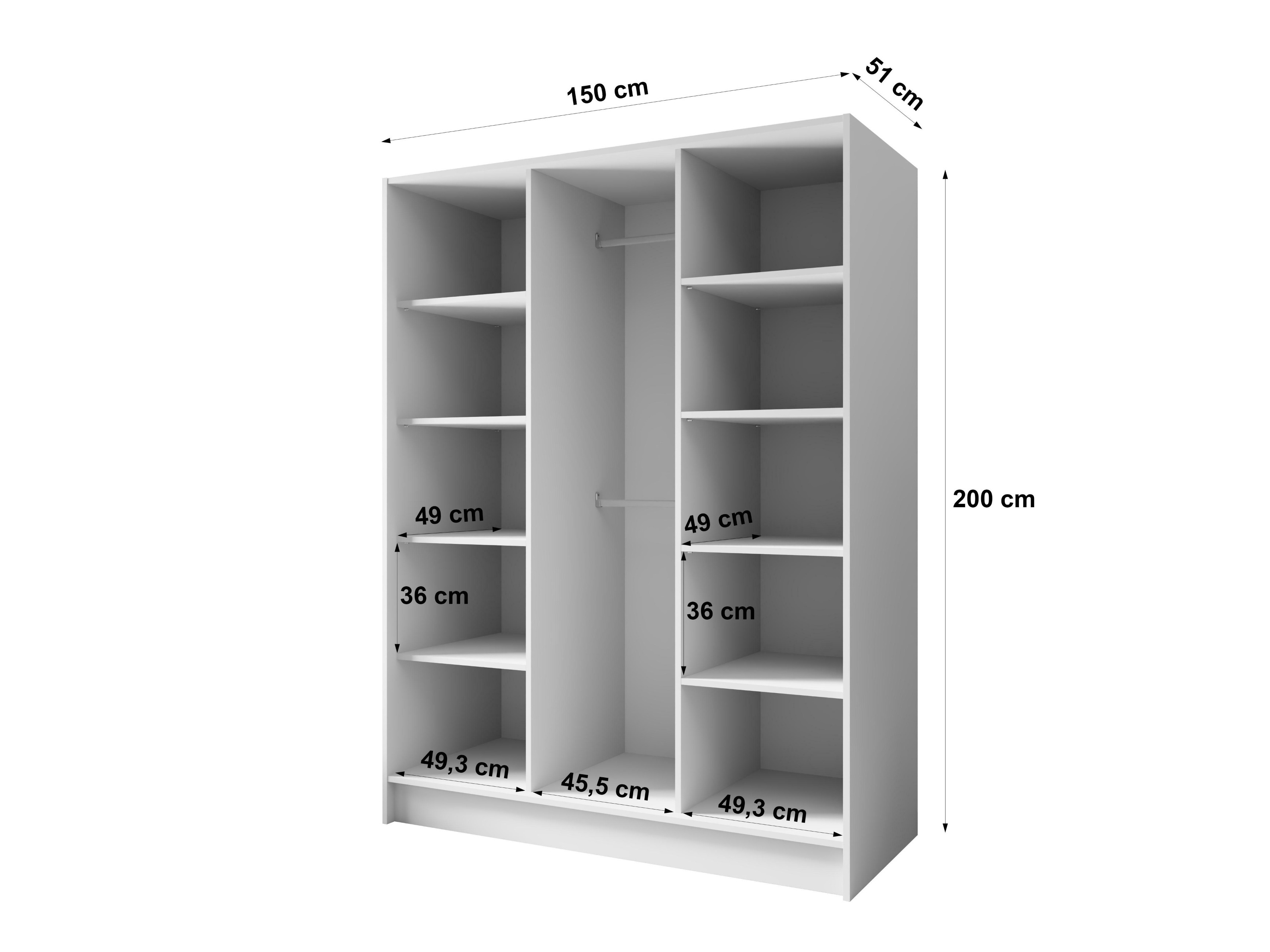 Gardróbszekrény Arecibo 101