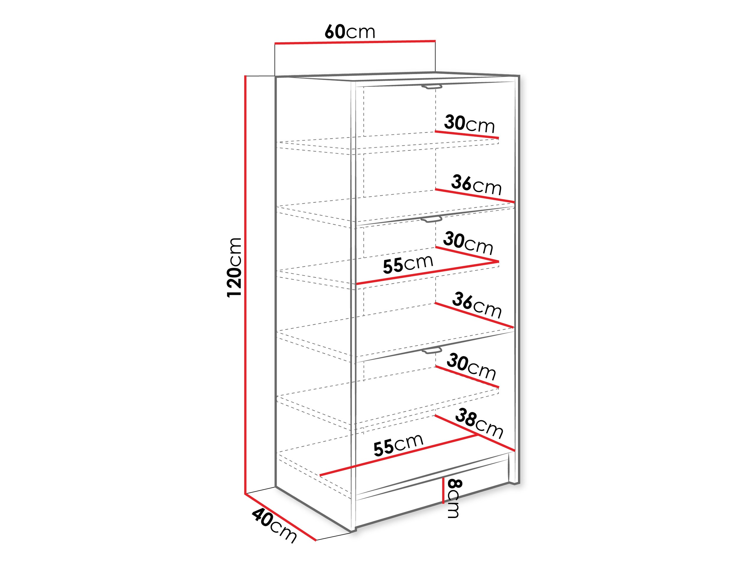 Cipőtároló Comfivo Velal III (Fehér)