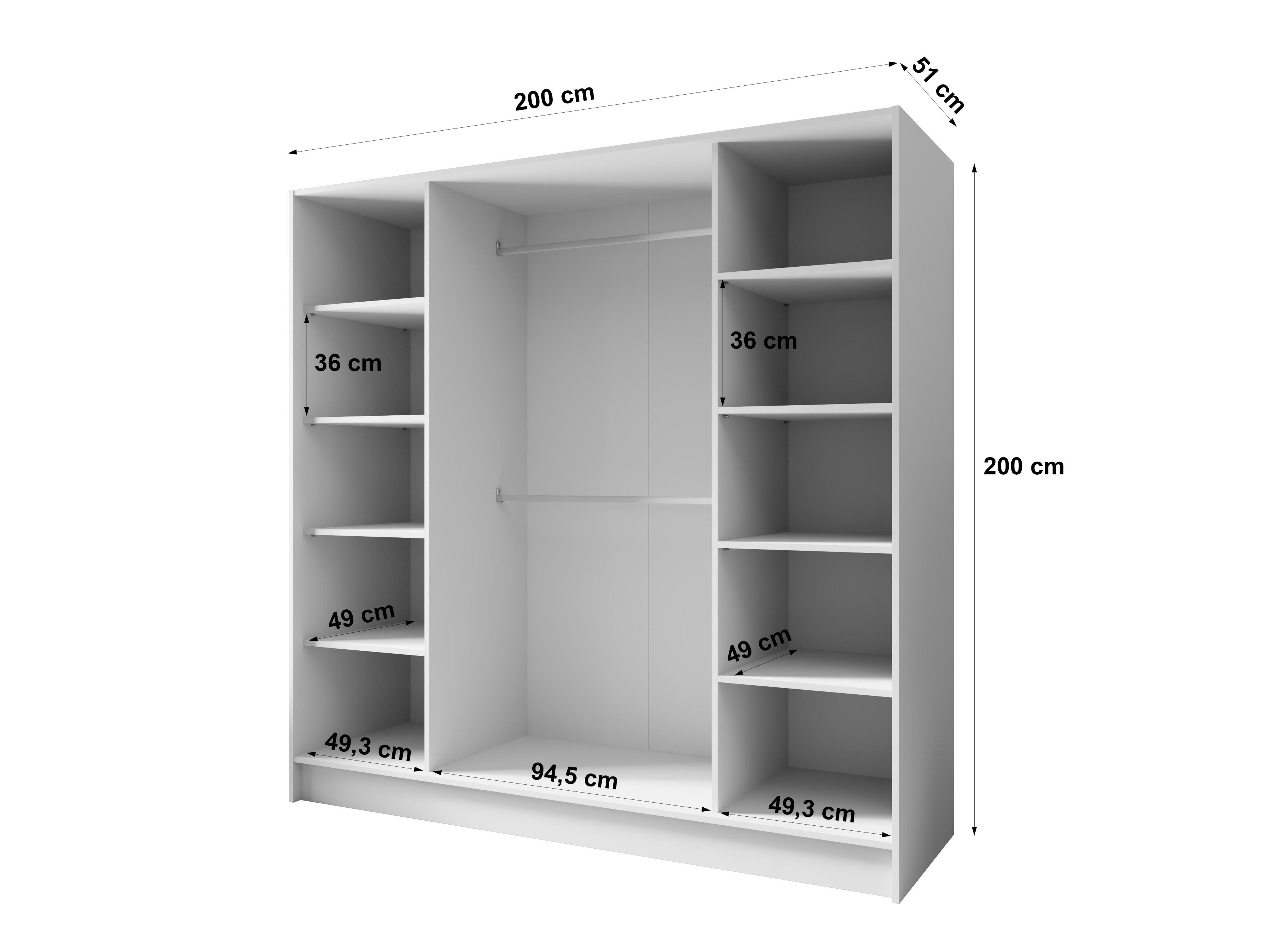 Gardróbszekrény Arecibo 102