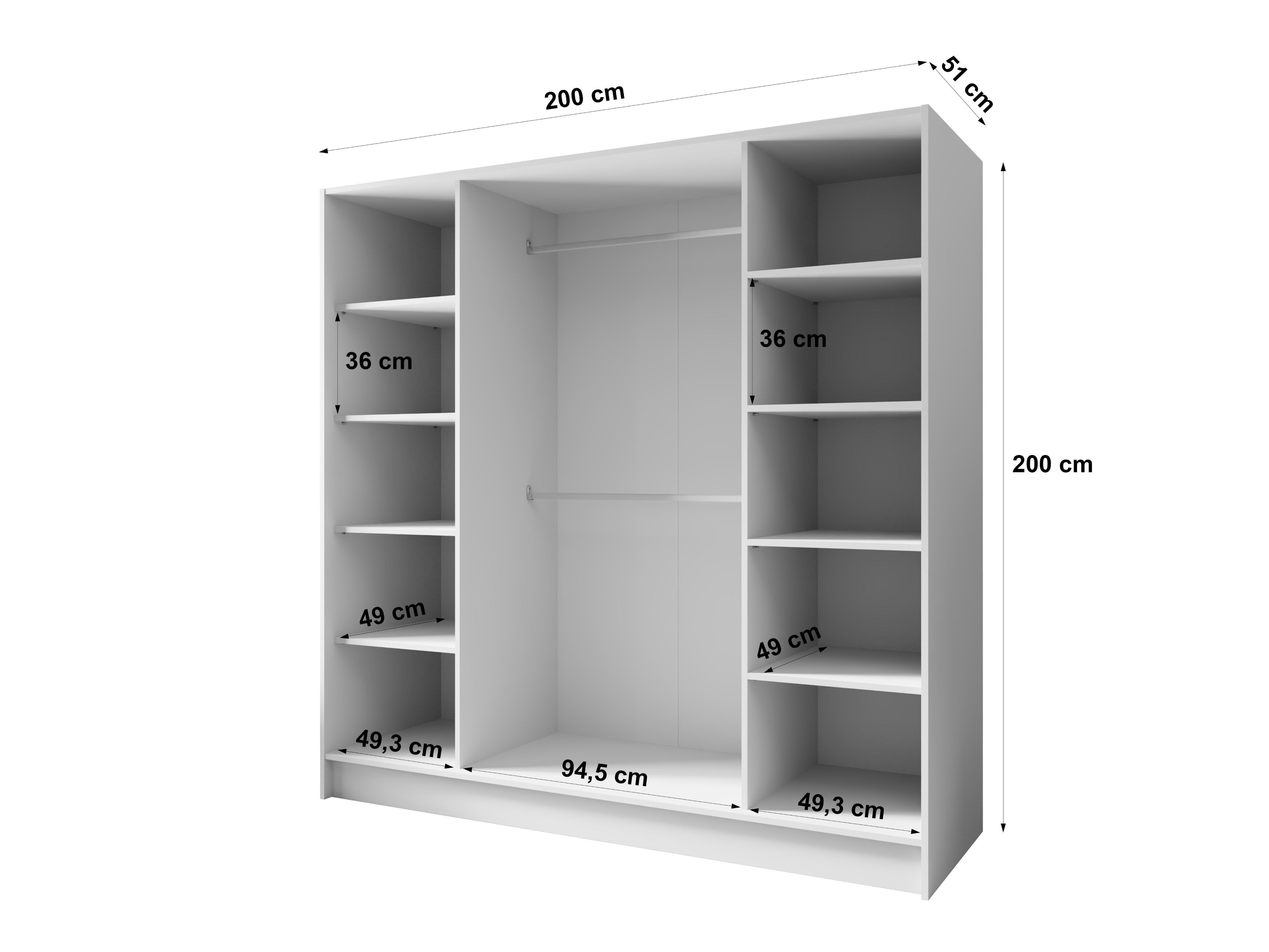 Gardróbszekrény Arecibo 105