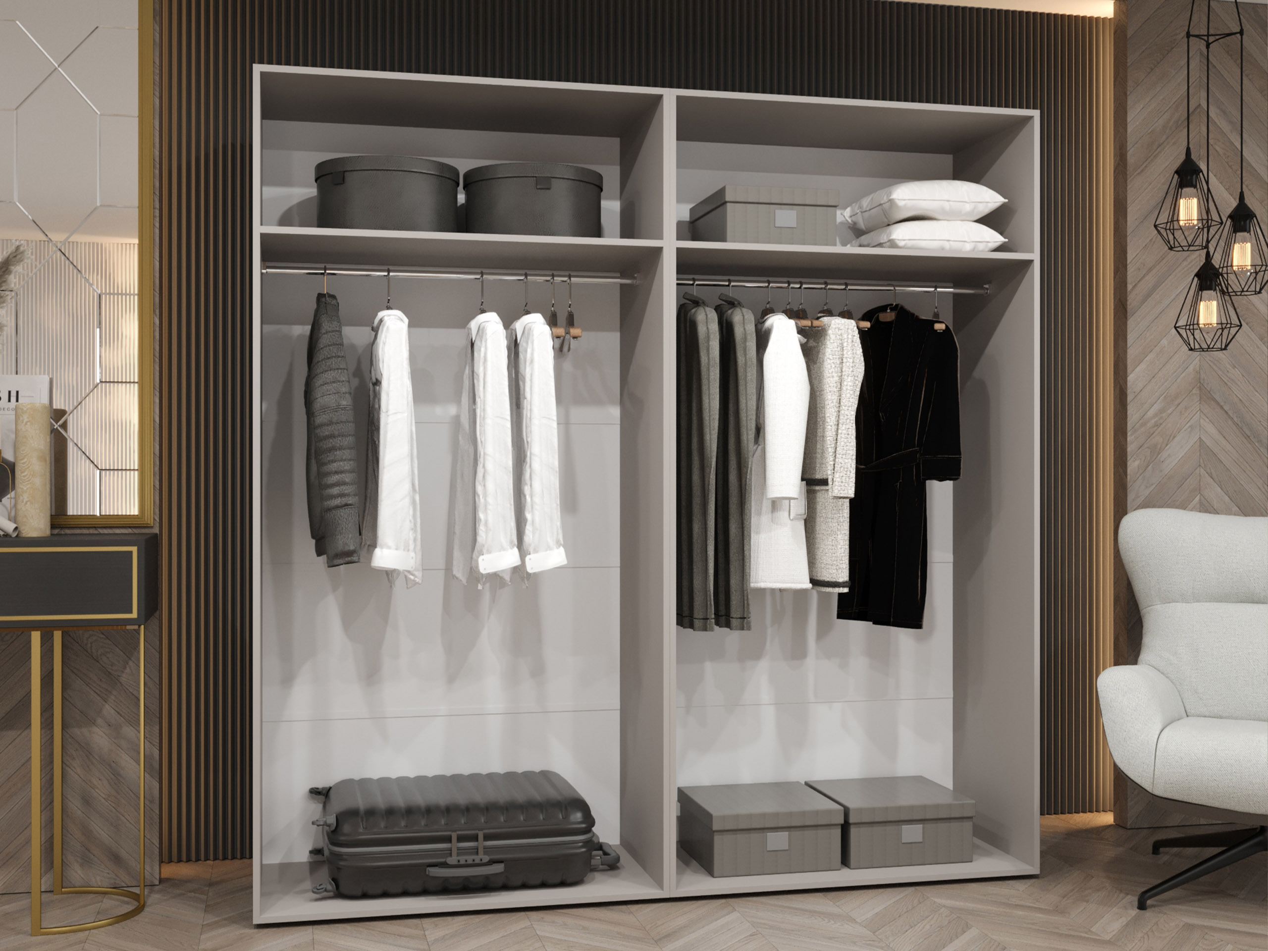 Gardróbszekrény Hartford 581 (Fehér)