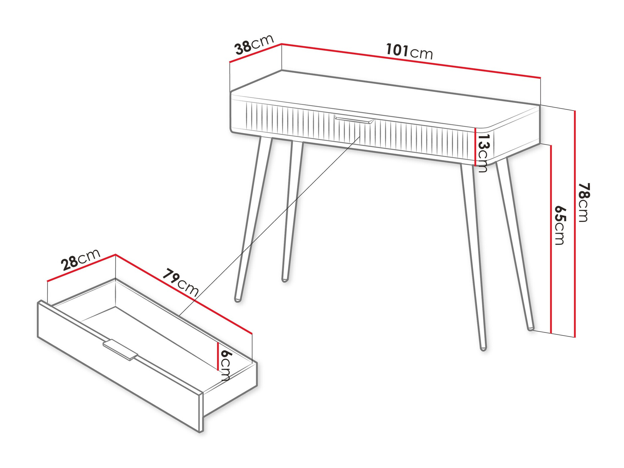 Konzolasztal SH11278