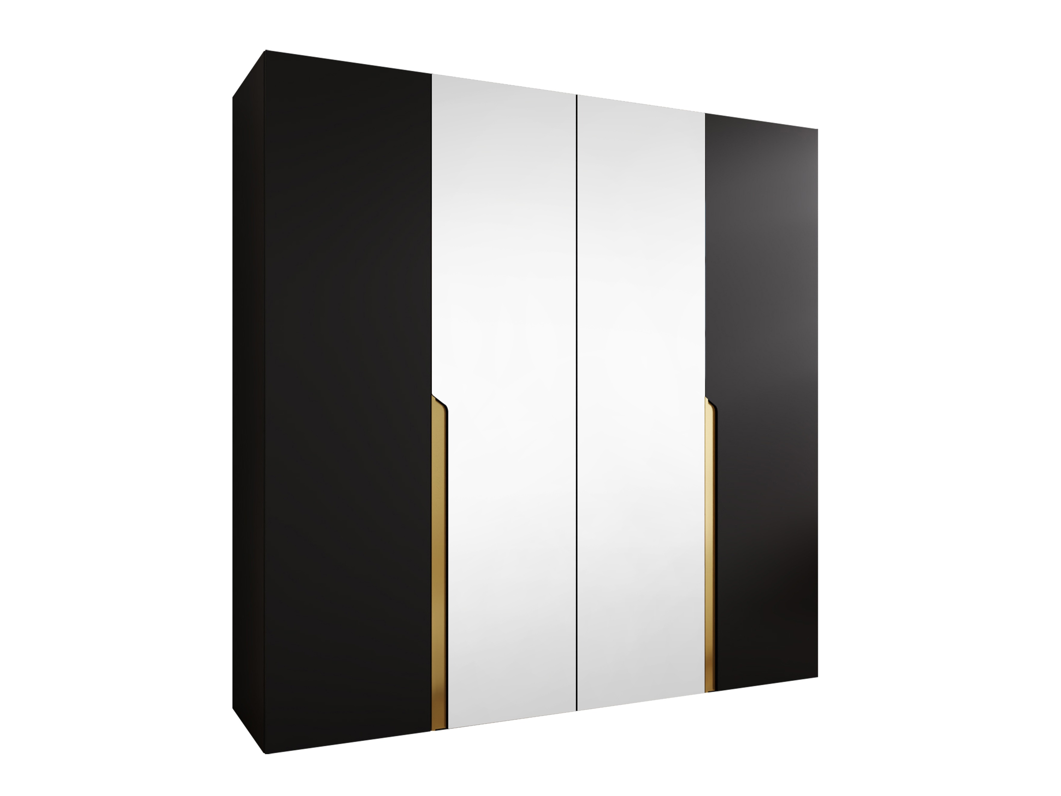 Gardróbszekrény Hartford 586 (Fekete)