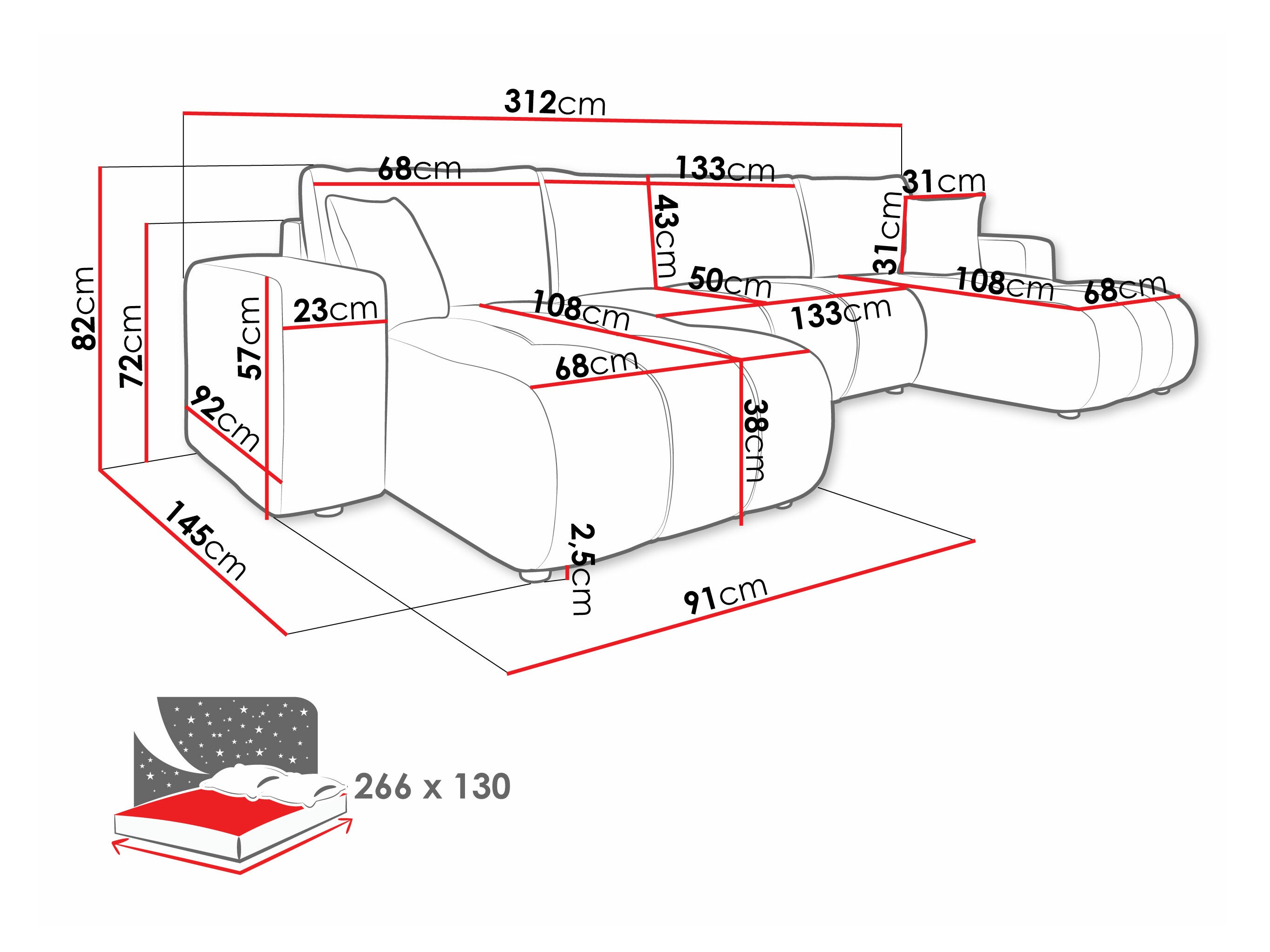 Sarokkanapé SH11297