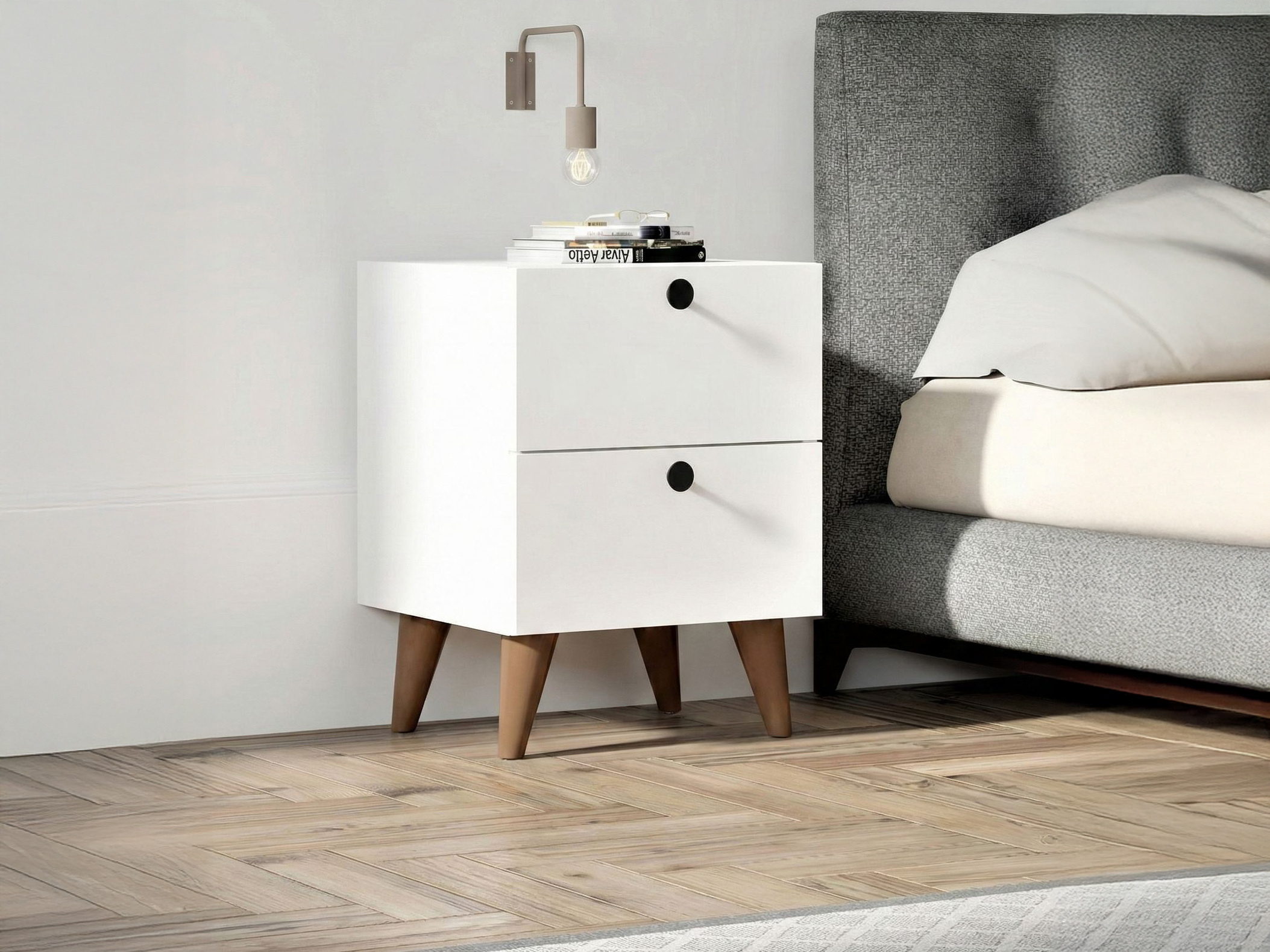 Éjjeliszekrény Kailua 2594 (Fehér)