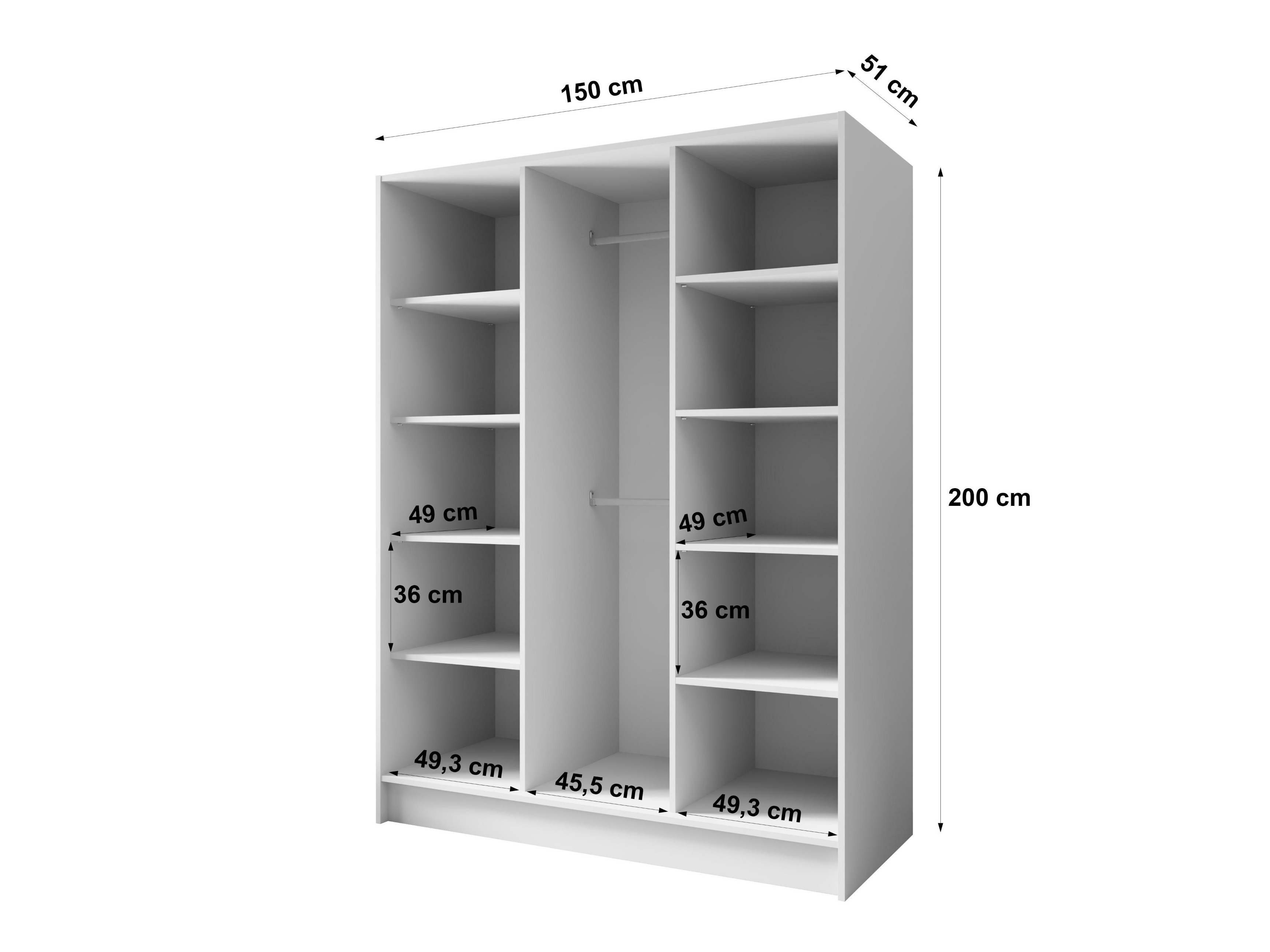Gardróbszekrény Arecibo 104