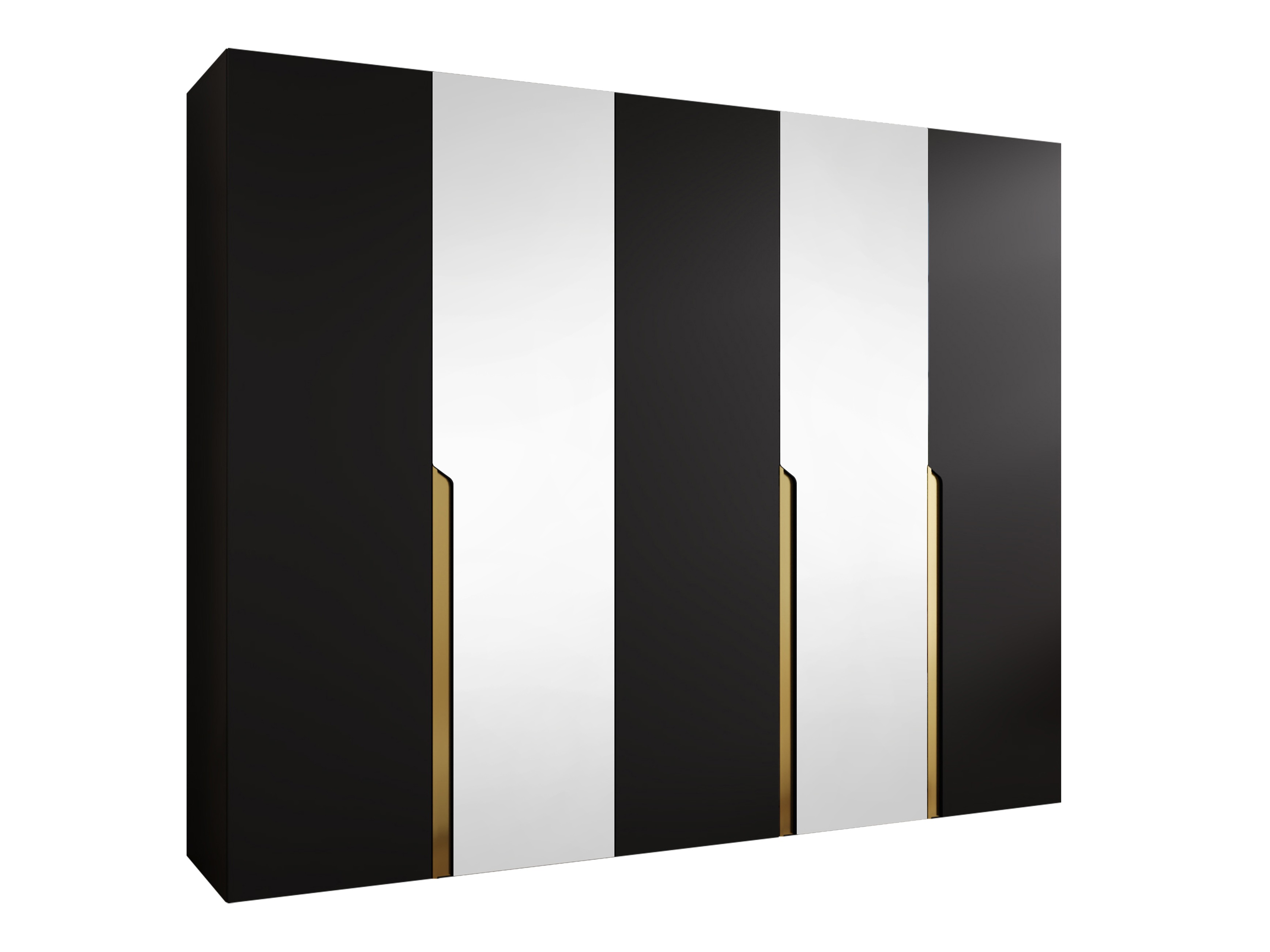 Gardróbszekrény Hartford 587 (Fekete)