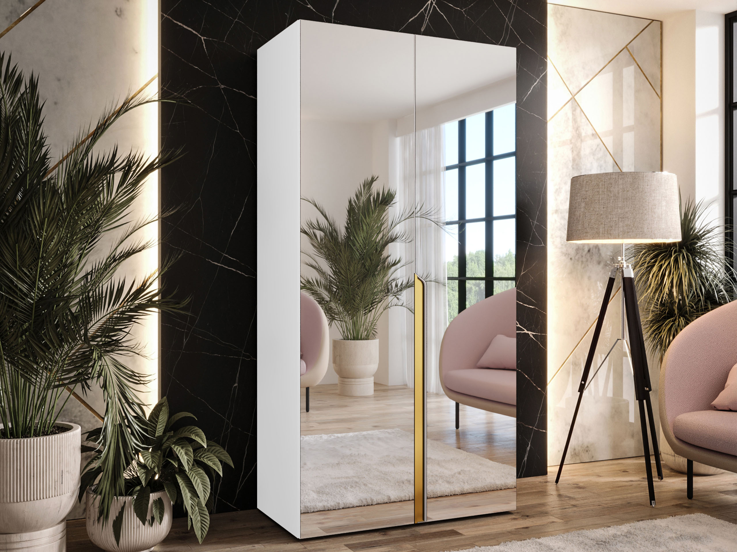 Gardróbszekrény Hartford 589 (Fehér)