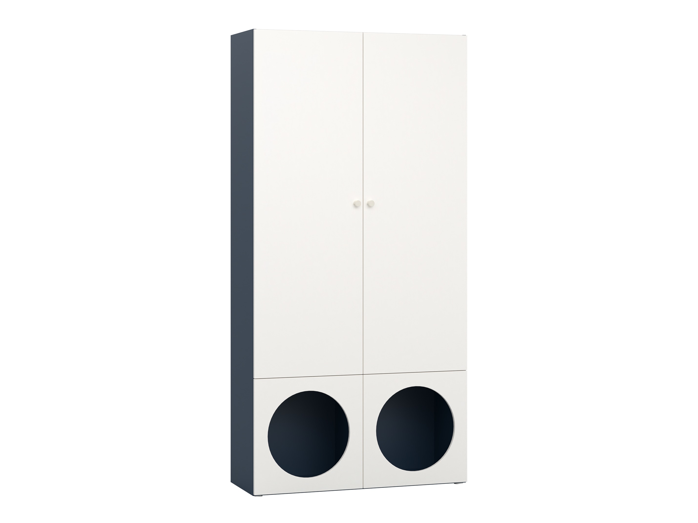 Könyvespolc Tornolo 106 (Indigó + Fehér)