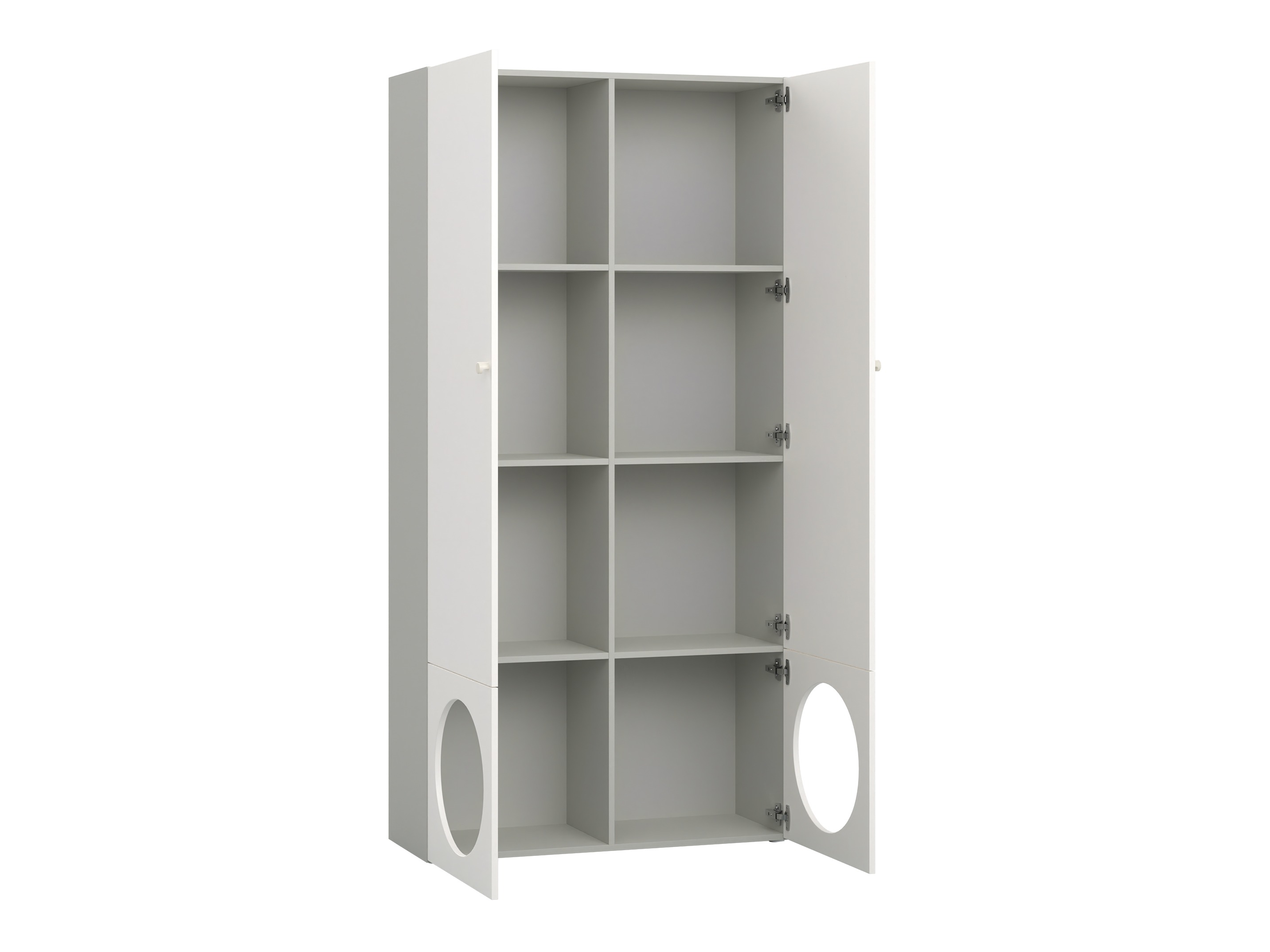 Könyvespolc Tornolo 106 (Szürke + Fehér)