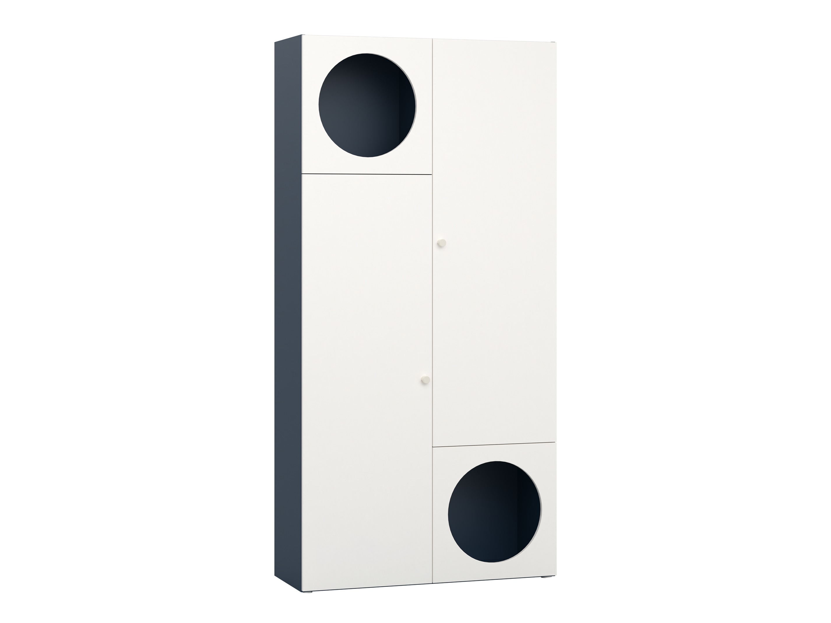 Könyvespolc Tornolo 107 (Indigó + Fehér)