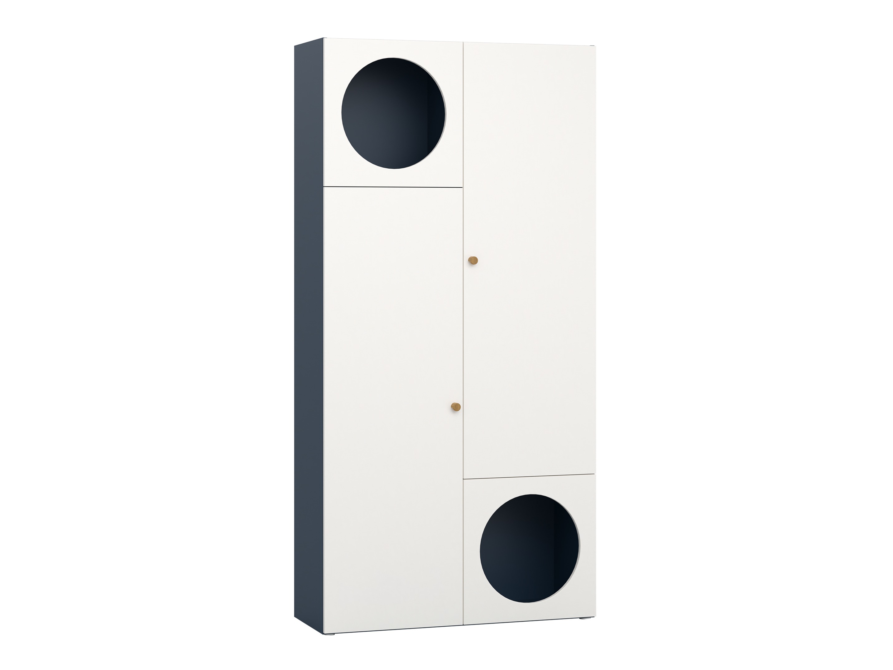 Könyvespolc Tornolo 107 (Indigó + Fehér)