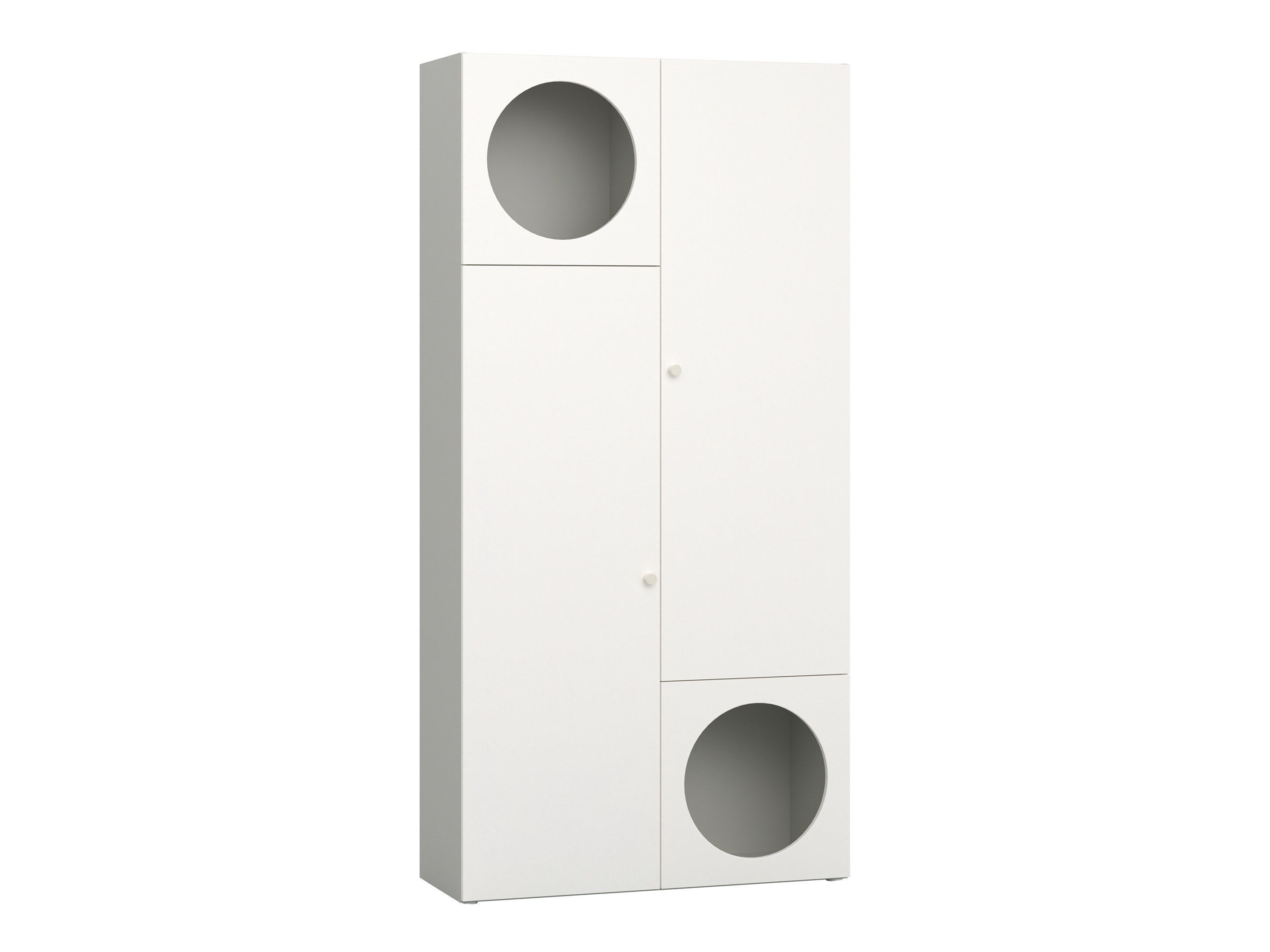 Könyvespolc Tornolo 107 (Szürke + Fehér)