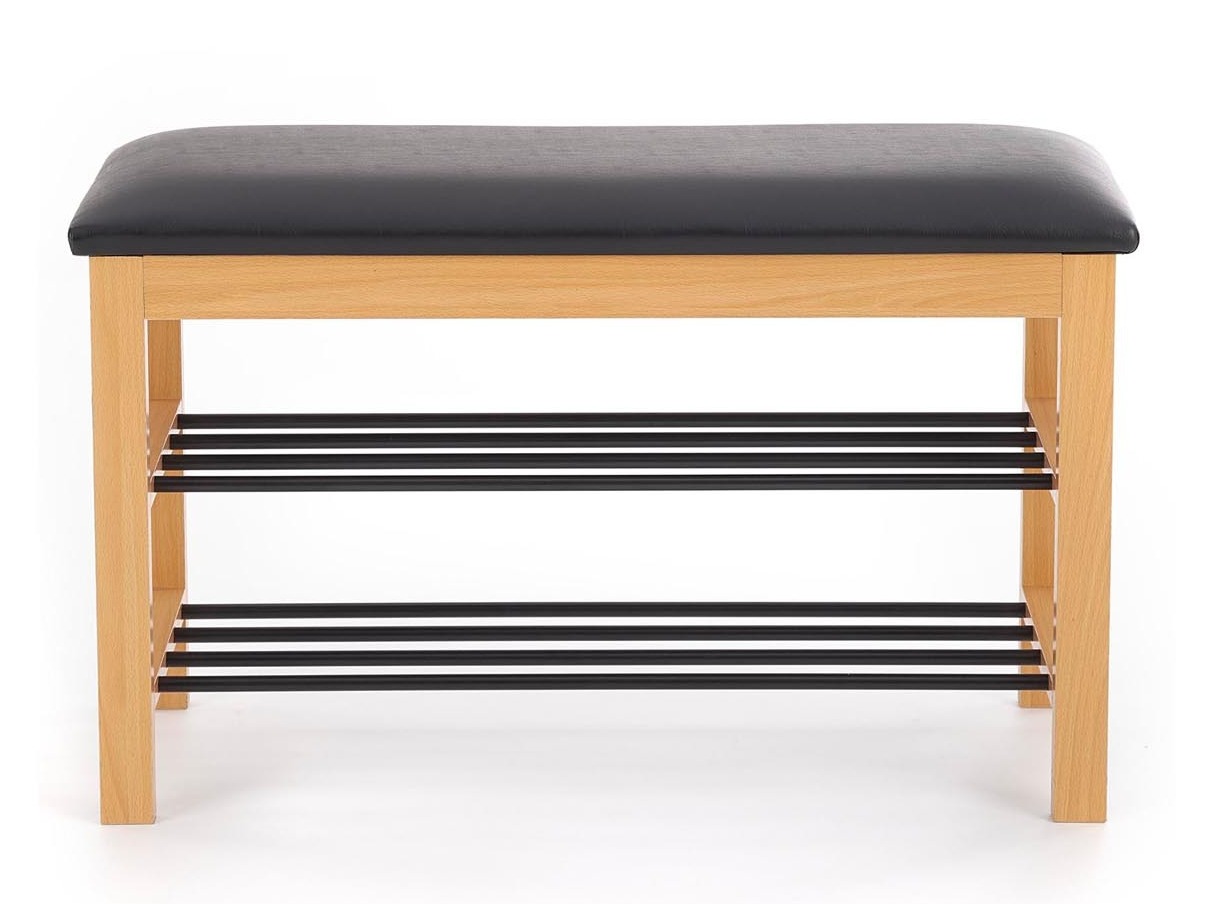 Cipőtároló Houston 967 (Tömörfa + Fekete)