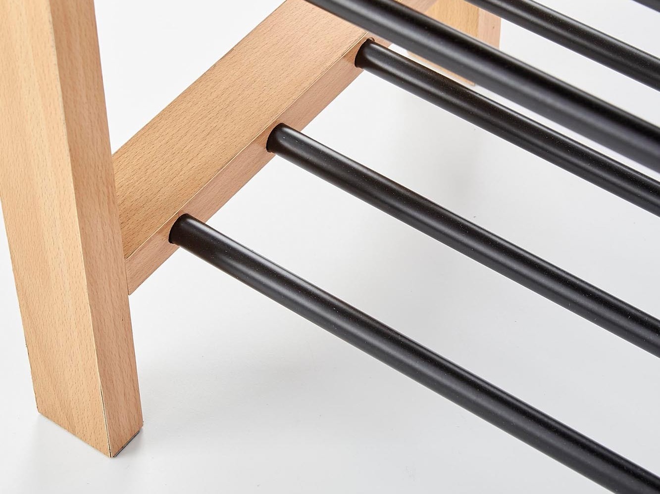 Cipőtároló Houston 967 (Tömörfa + Fekete)